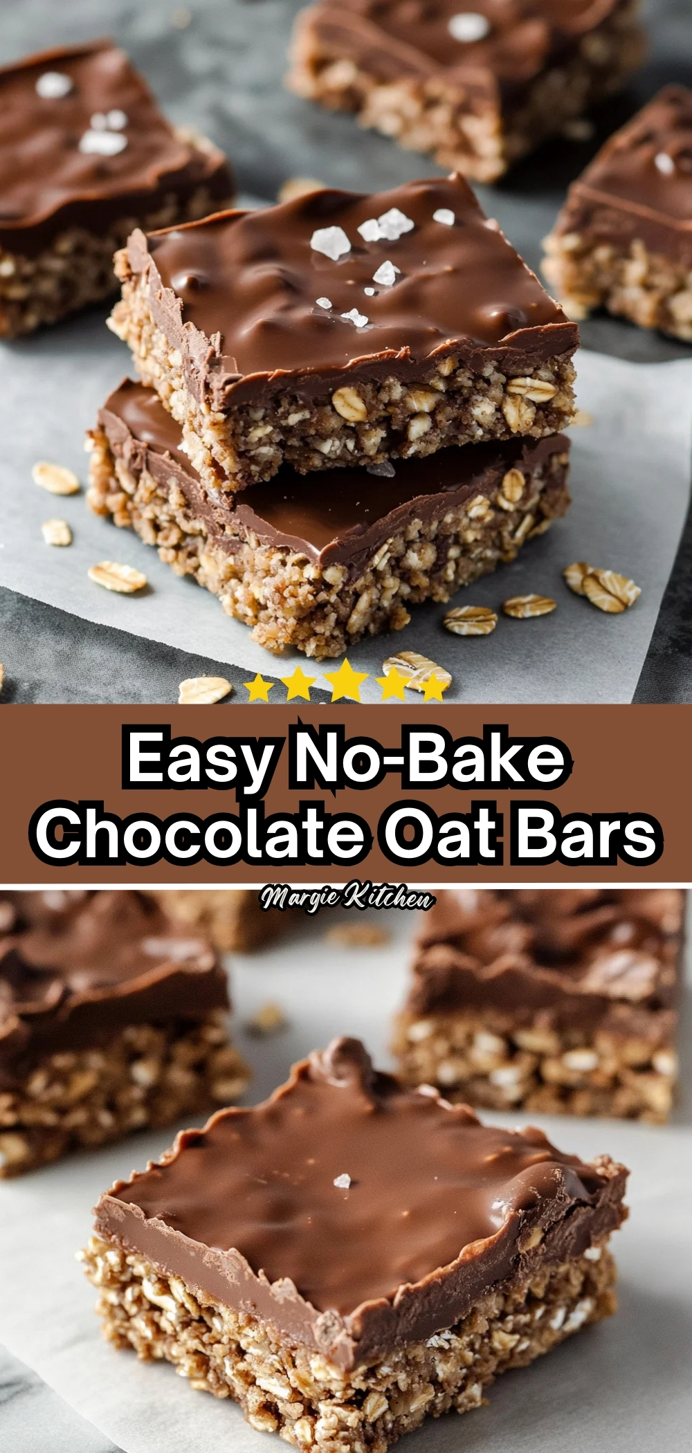 Easy No-Bake Chocolate Oat Bars 58 Easy No-Bake Chocolate Oat Bars
