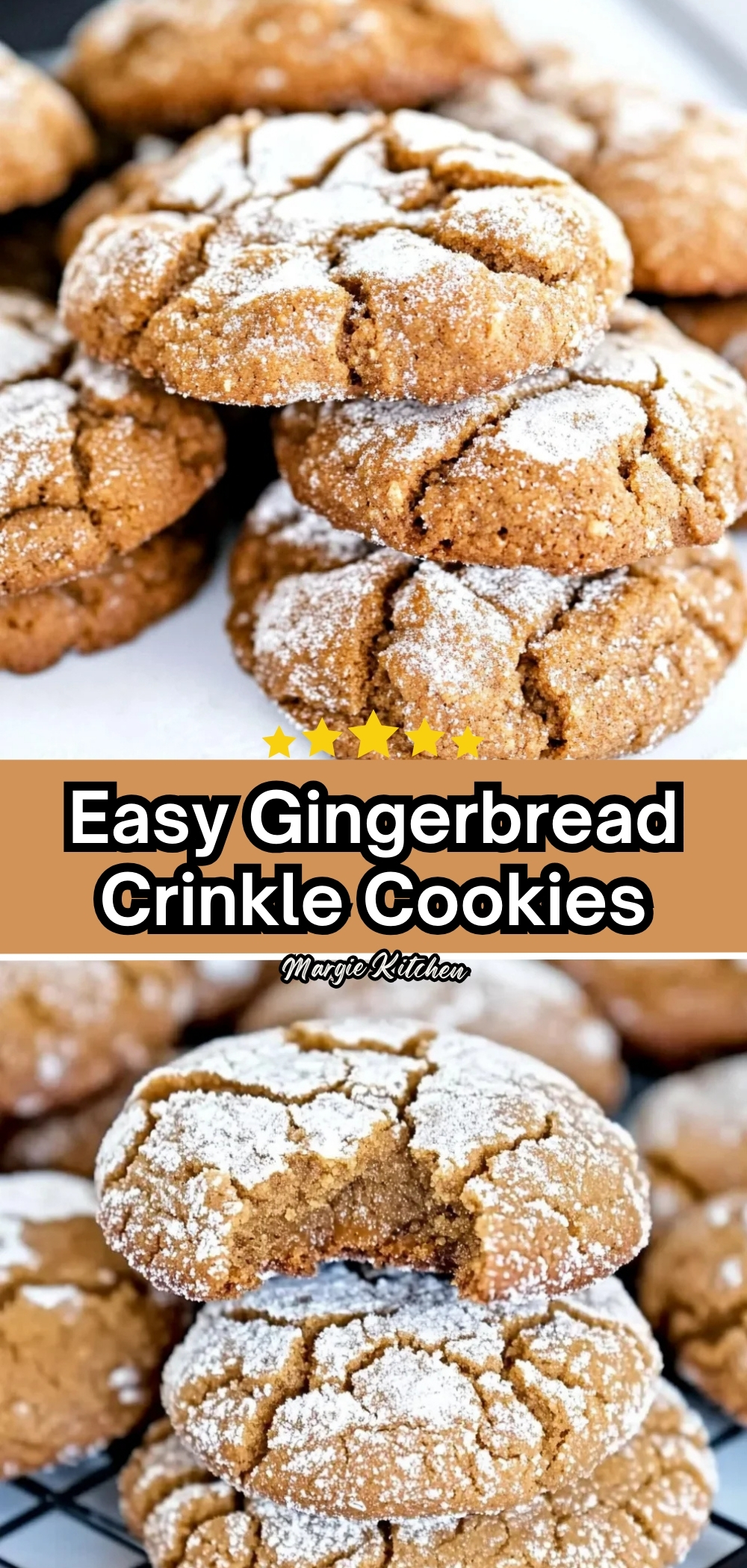 Easy Gingerbread Crinkle Cookies 64 Easy Gingerbread Crinkle Cookies