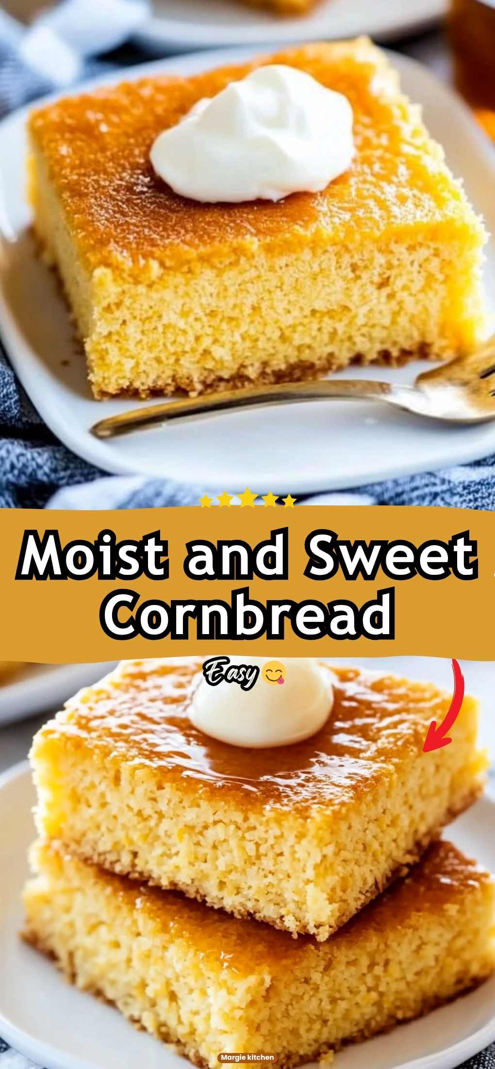 Moist and Sweet Cornbread