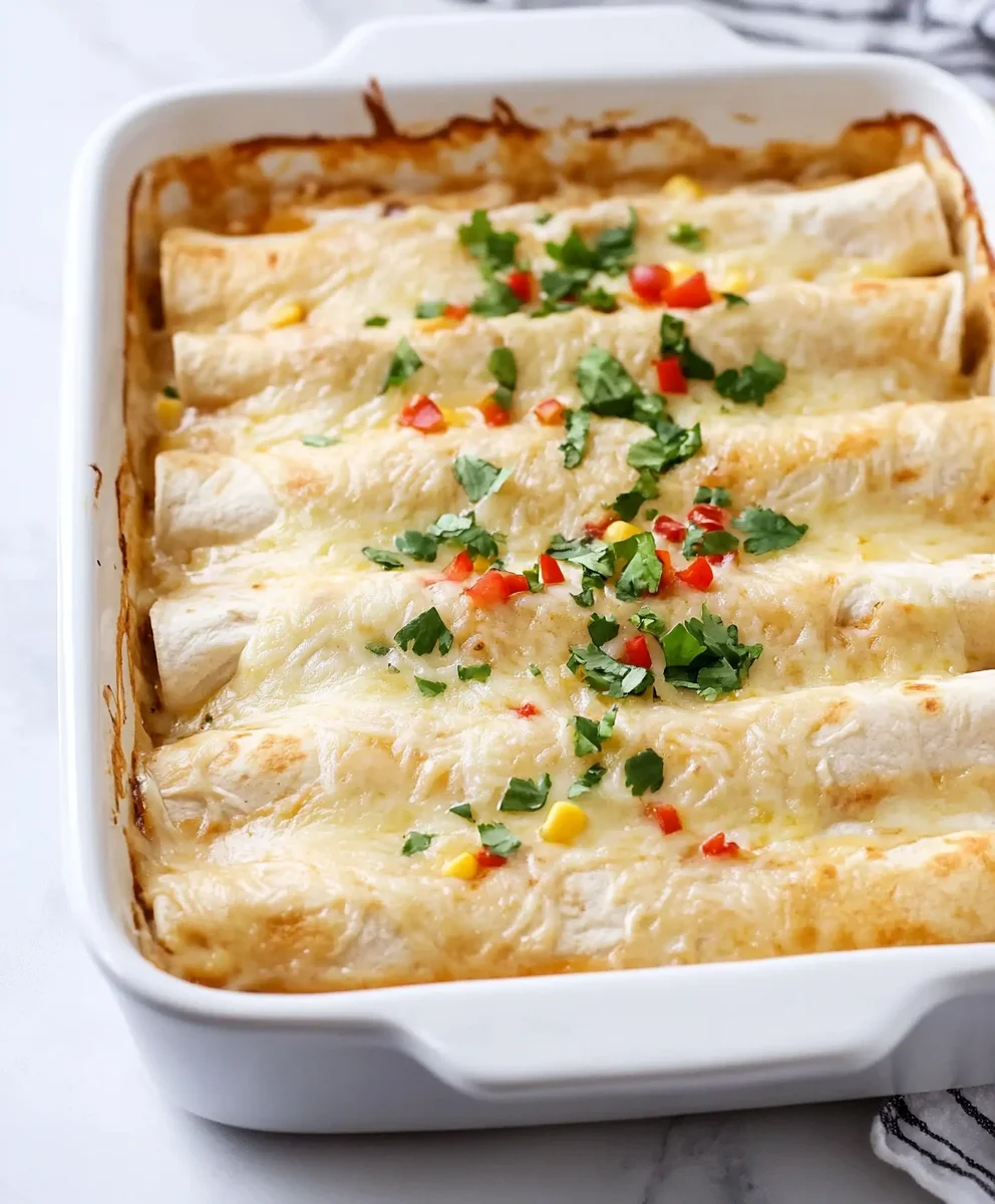 White Chicken Enchiladas