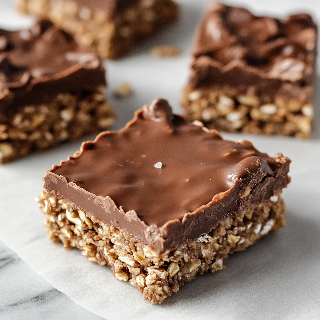 Easy No-Bake Chocolate Oat Bars 56 Easy No-Bake Chocolate Oat Bars