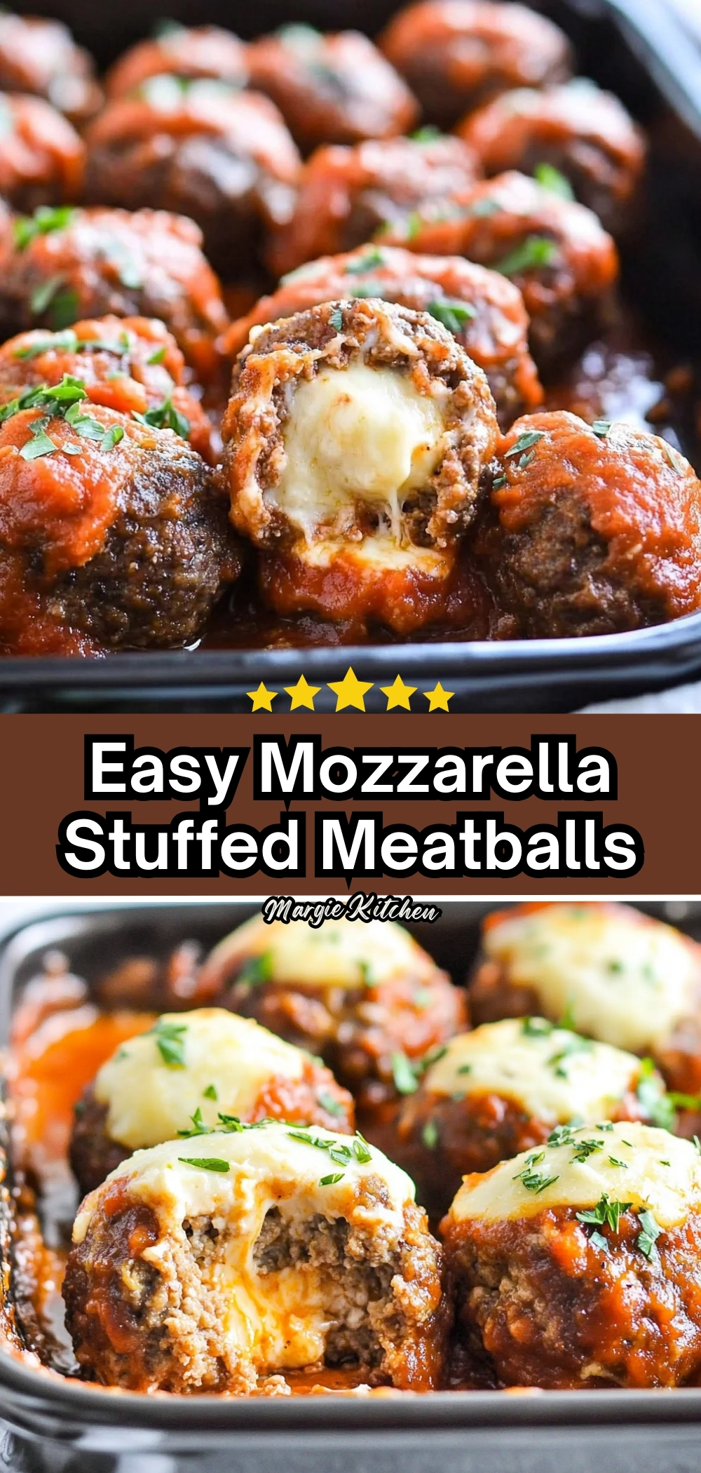 Easy Mozzarella Stuffed Meatballs 61 Easy Mozzarella Stuffed Meatballs