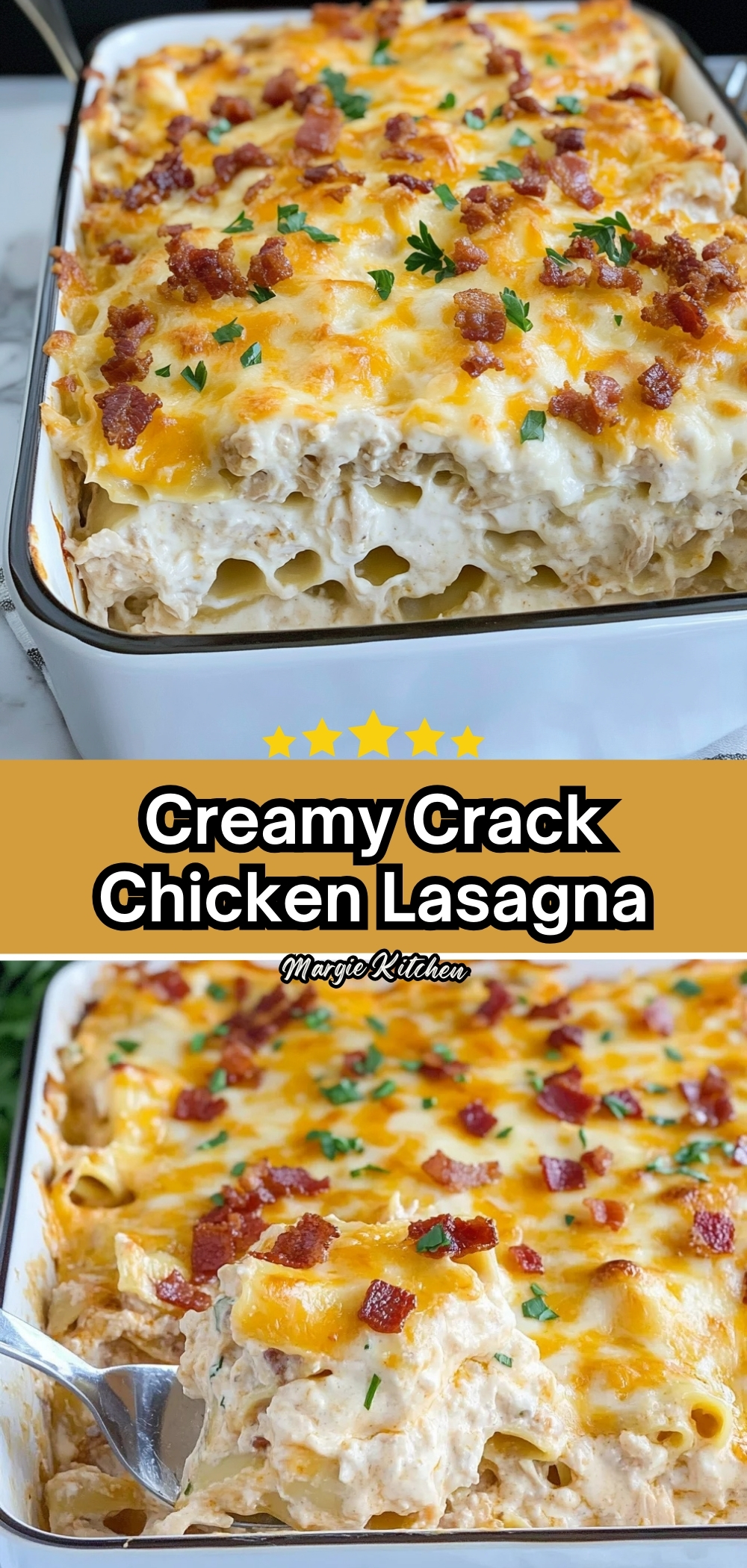 Creamy Crack Chicken Lasagna with Bacon and Ranch 67 Creamy Crack Chicken Lasagna with Bacon and Ranch
