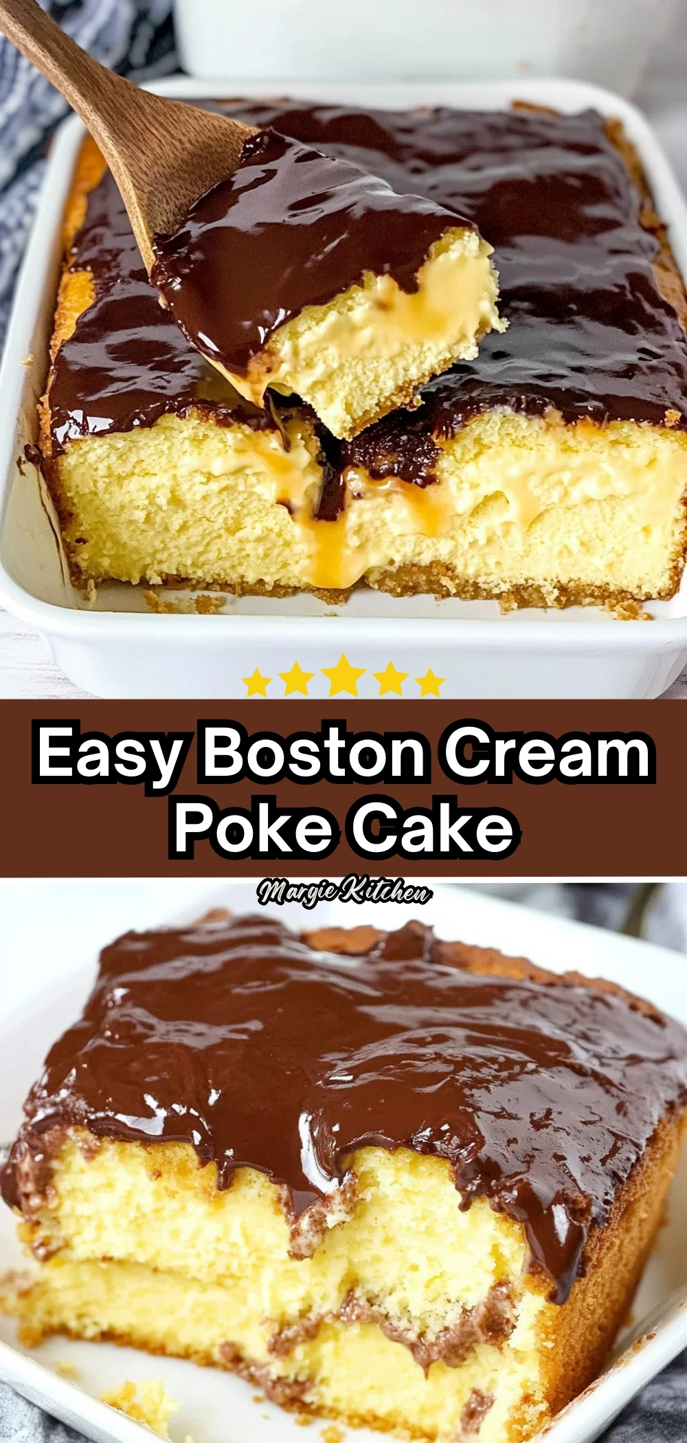 Easy Boston Cream Poke Cake 58 Easy Boston Cream Poke Cake
