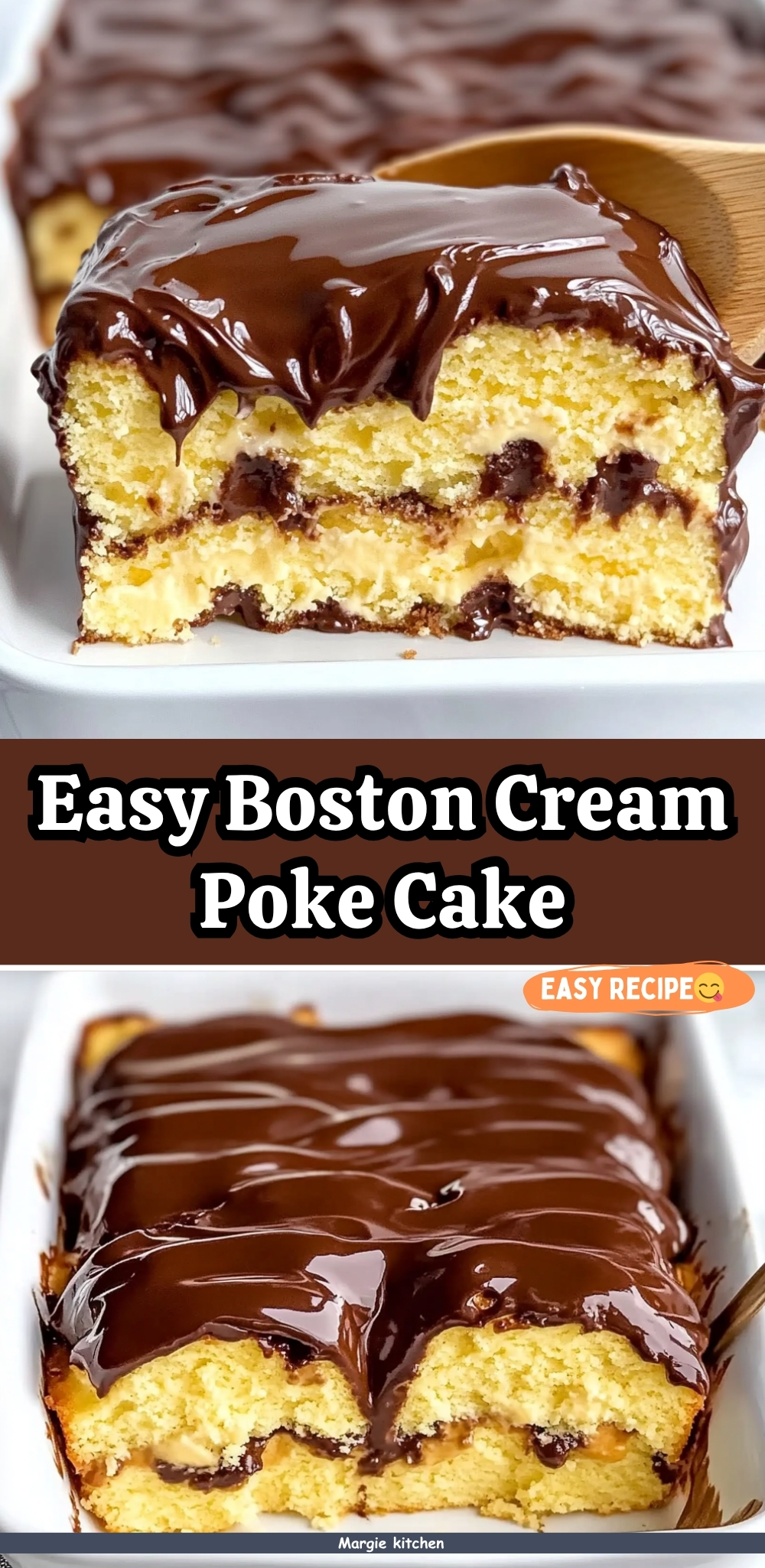 Easy Boston Cream Poke Cake 59 Easy Boston Cream Poke Cake