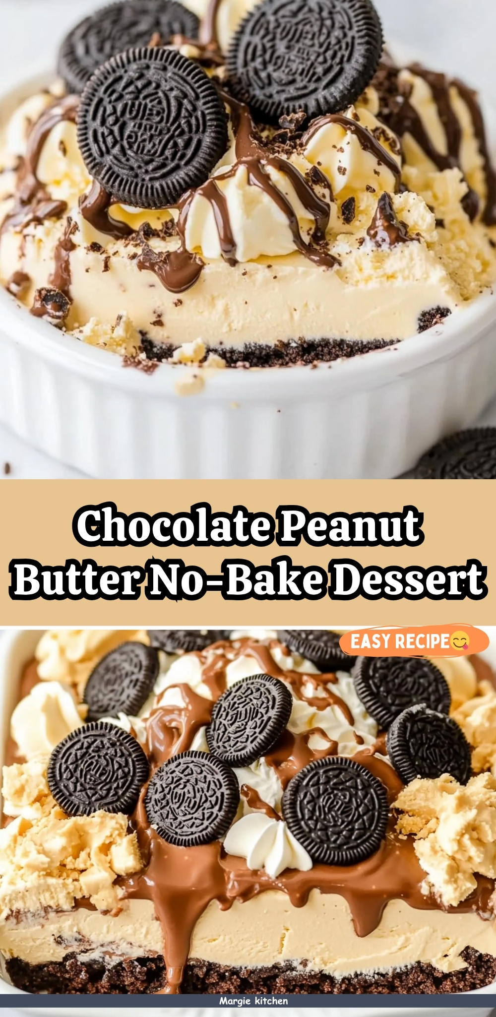 Chocolate Peanut Butter No-Bake Dessert 53 Chocolate Peanut Butter No-Bake Dessert