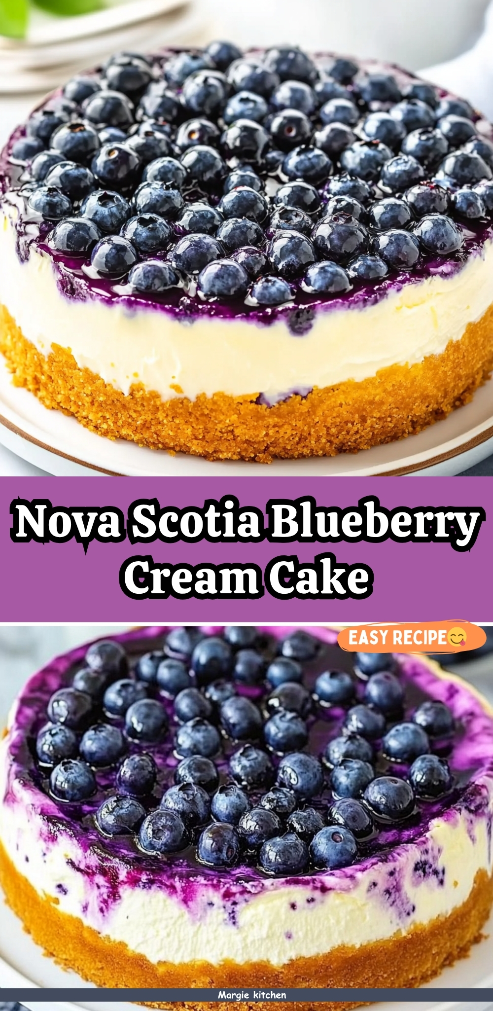 Nova Scotia Blueberry Cream Cake