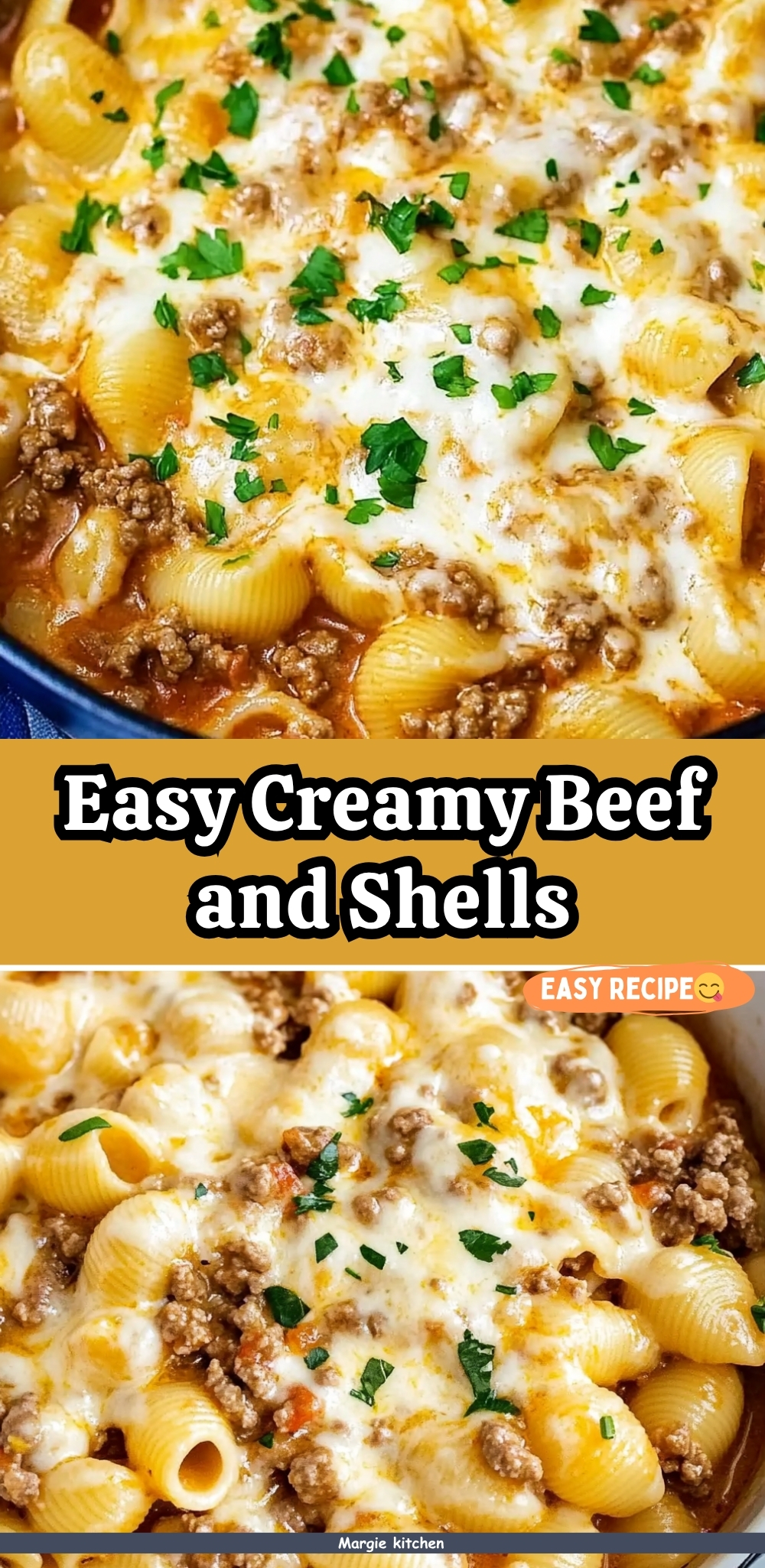Easy Creamy Beef and Shells 97 Easy Creamy Beef and Shells