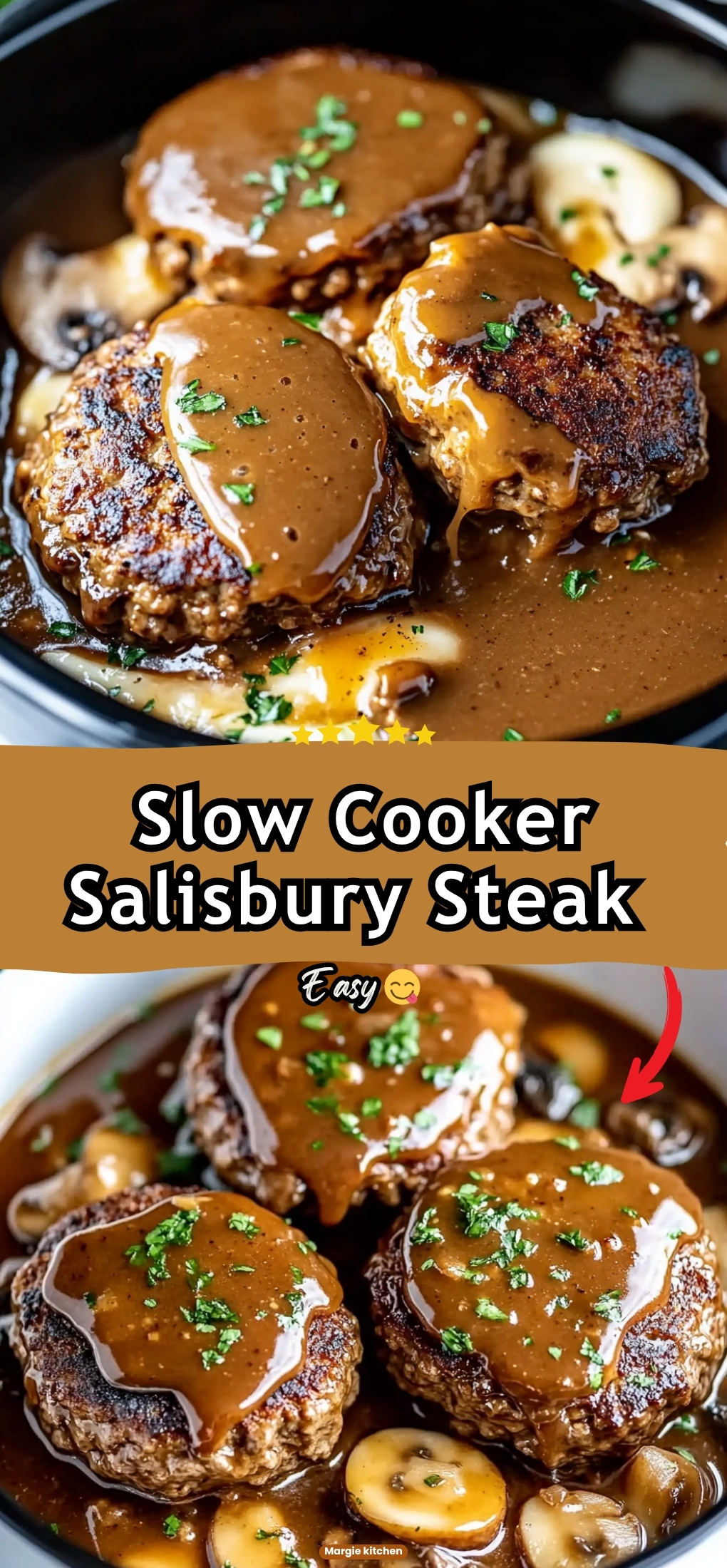 Slow Cooker Salisbury Steak Recipe
