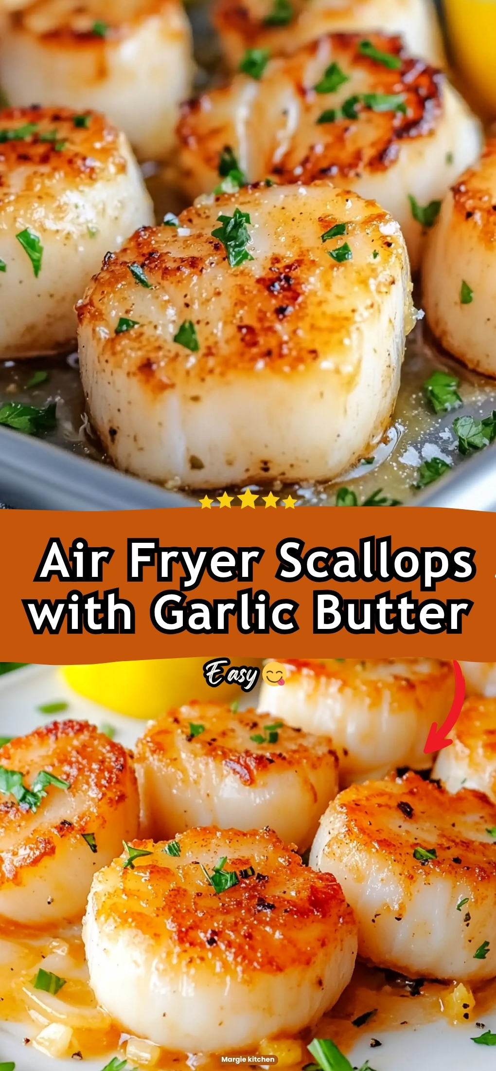 Easy Air Fryer Scallops with Garlic Butter 77 Easy Air Fryer Scallops with Garlic Butter