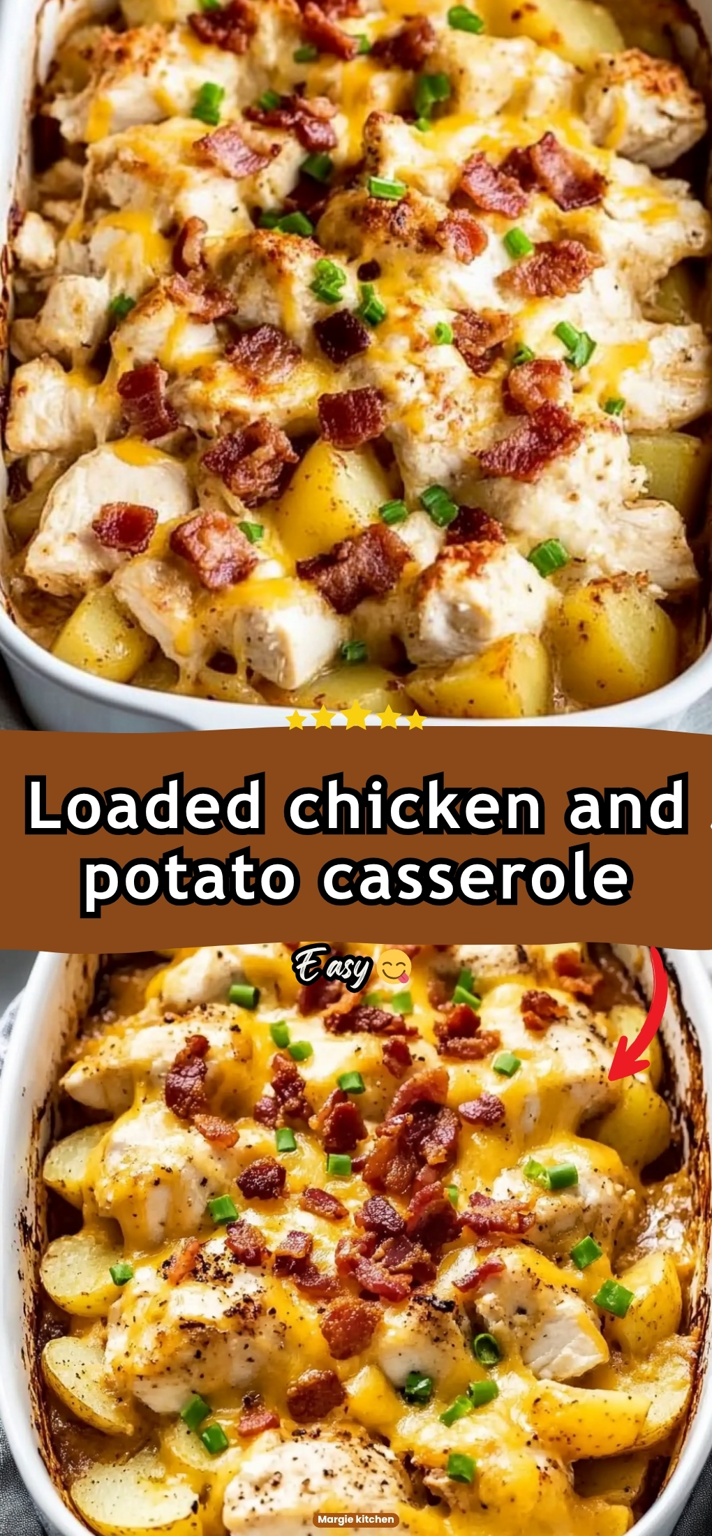 Loaded chicken and potato casserole 96 Loaded chicken and potato casserole
