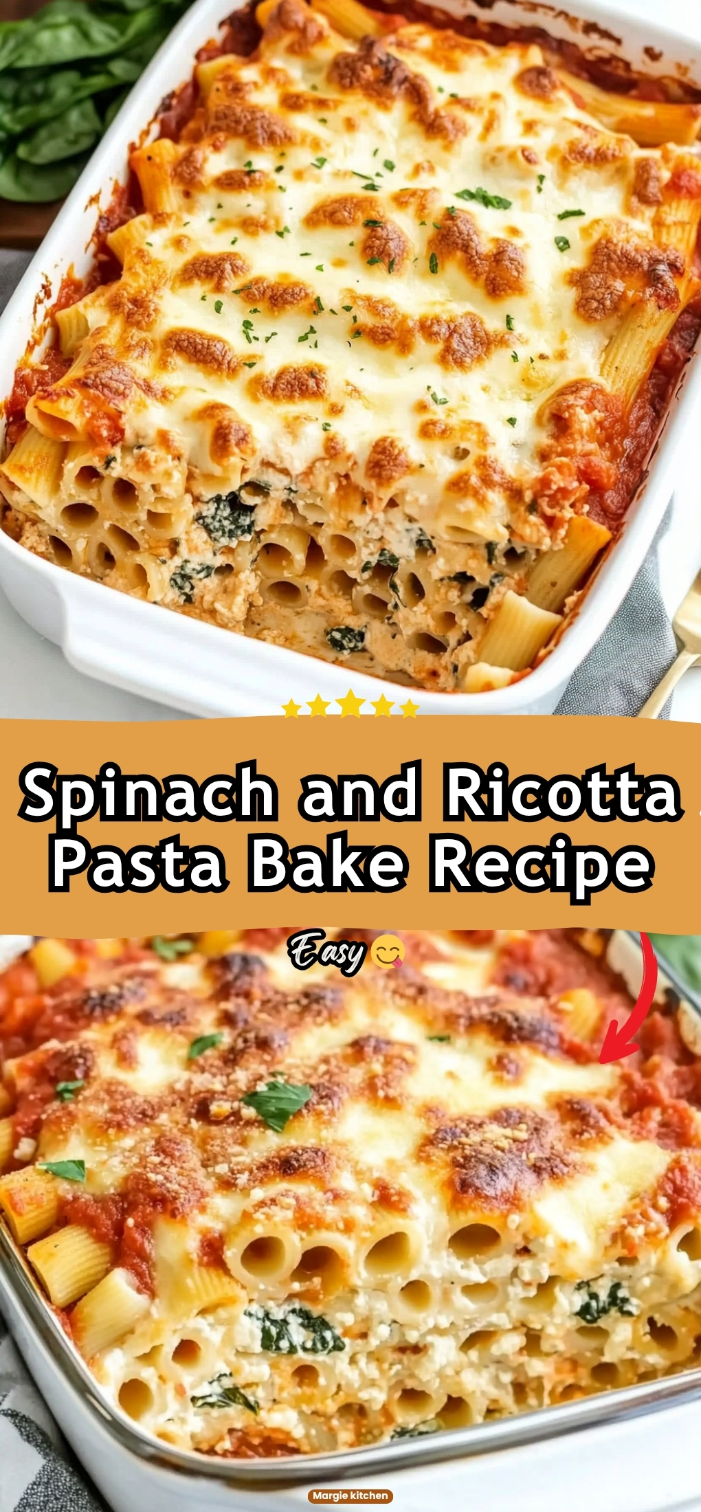 Spinach and Ricotta Pasta Bake Recipe 80 Spinach and Ricotta Pasta Bake Recipe