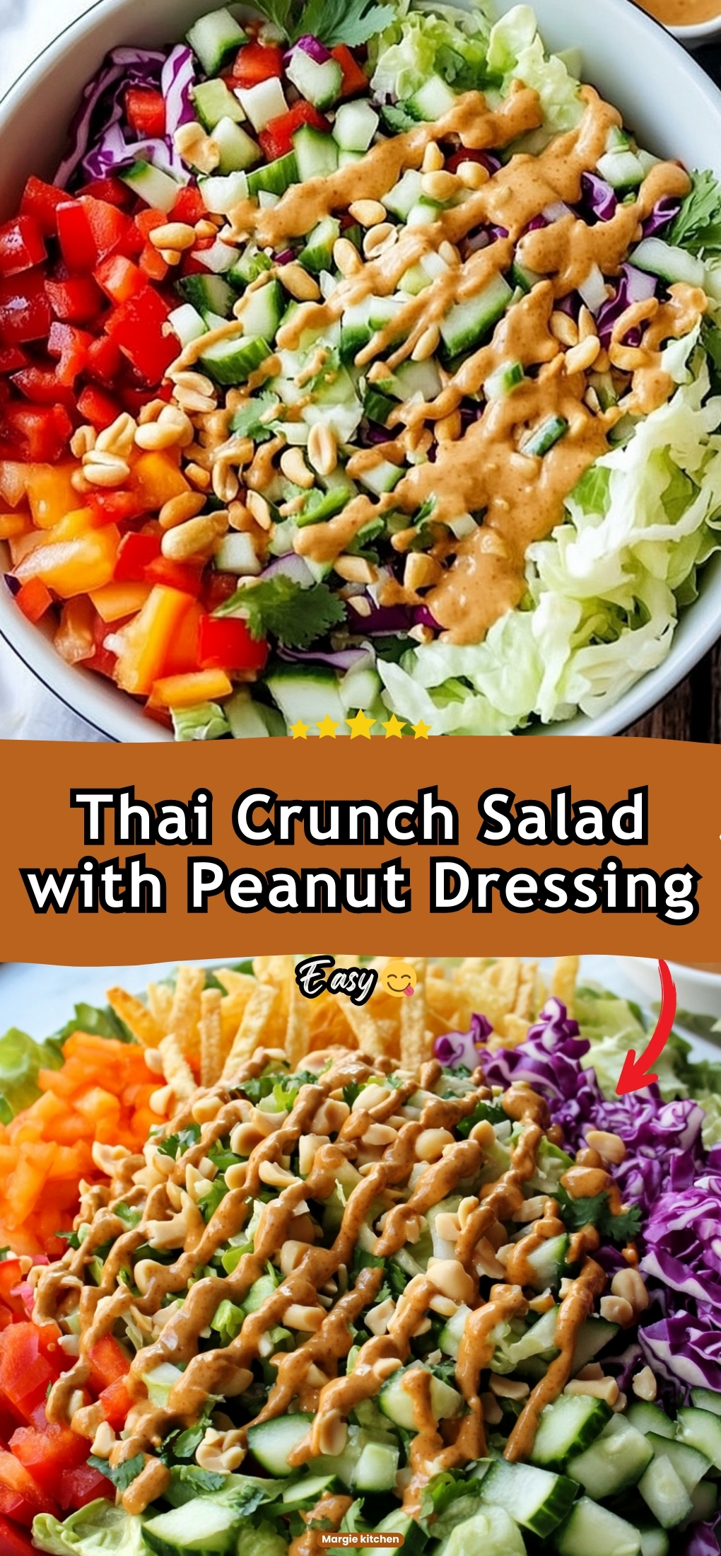 Thai Crunch Salad with Peanut Dressing 95 Thai Crunch Salad with Peanut Dressing