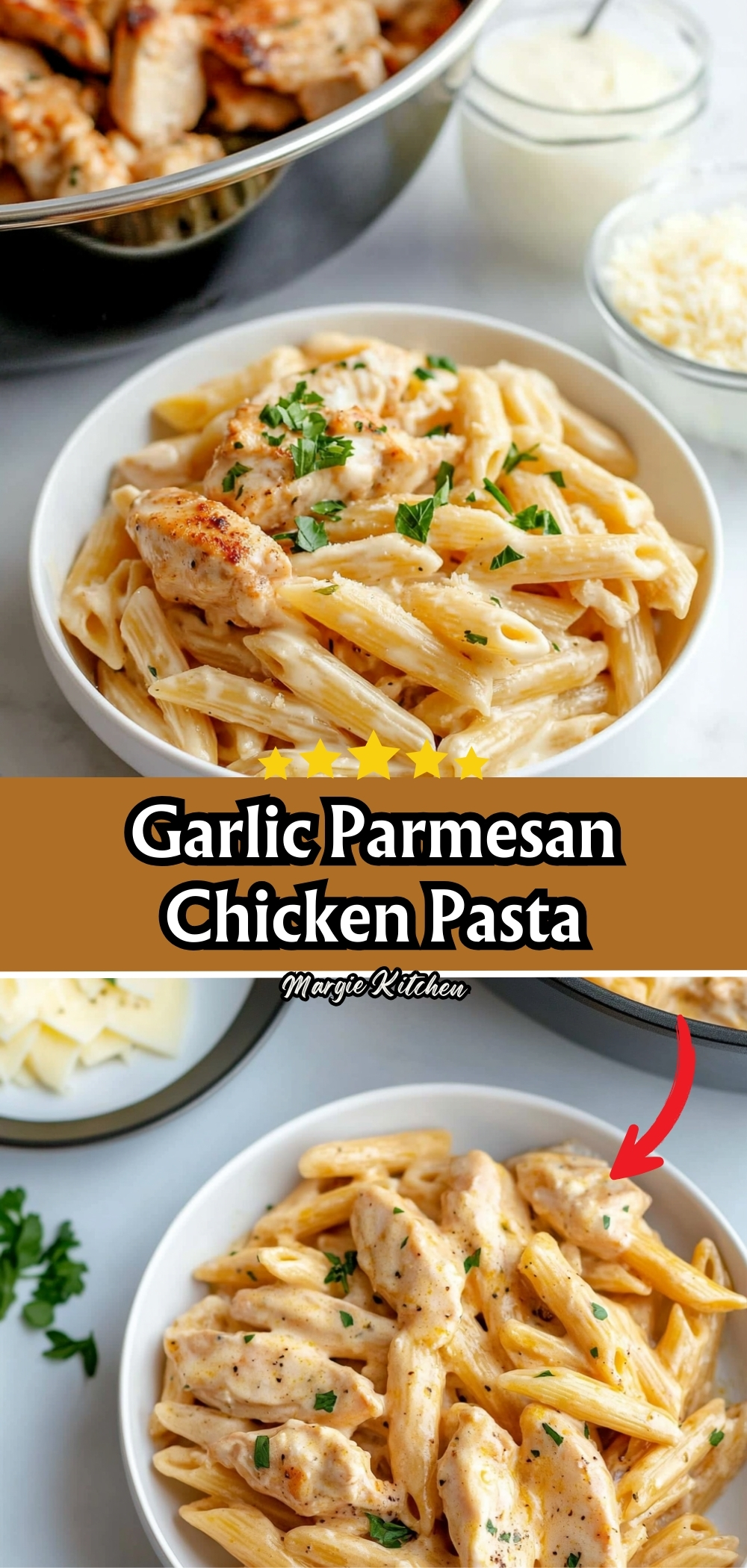Garlic Parmesan Chicken Pasta 82 Garlic Parmesan Chicken Pasta