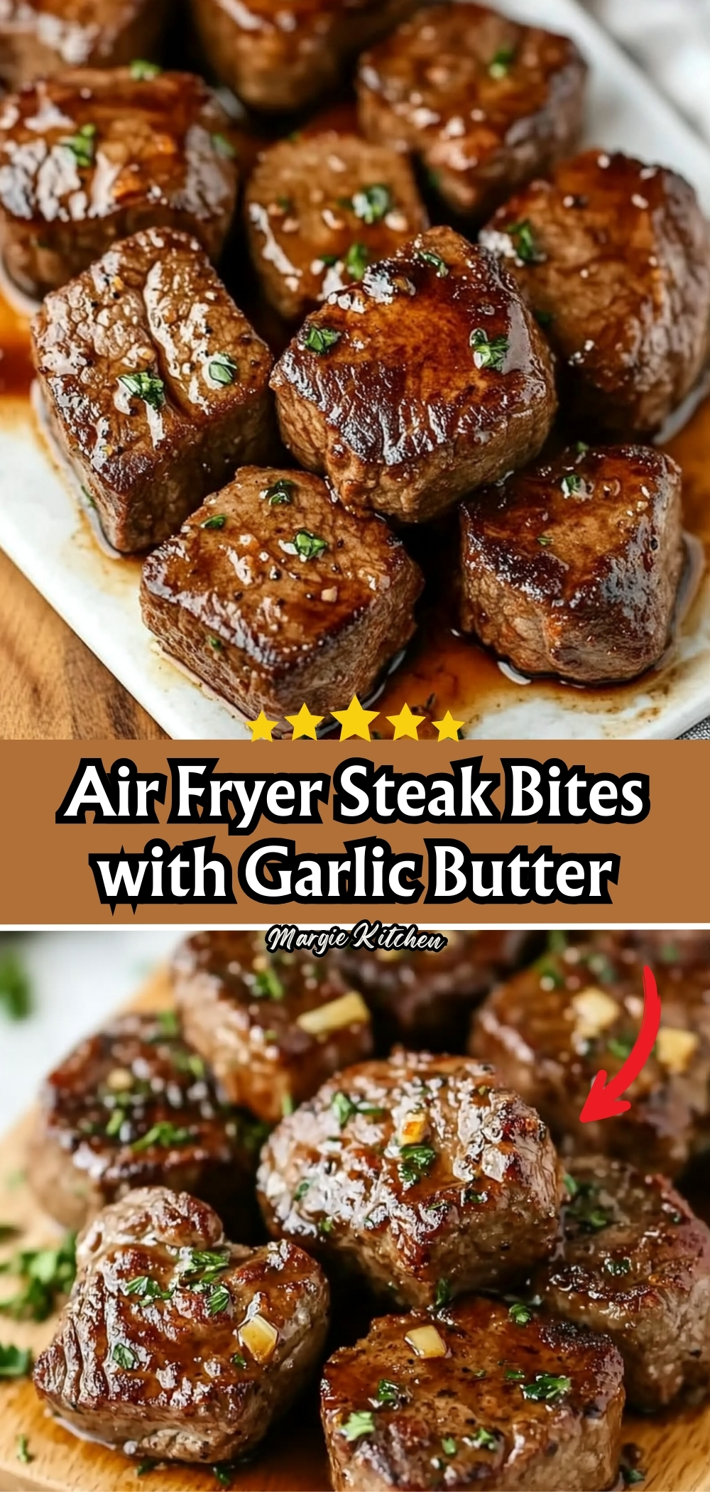 Air Fryer Steak Bites with Garlic Butter 58 Air Fryer Steak Bites with Garlic Butter