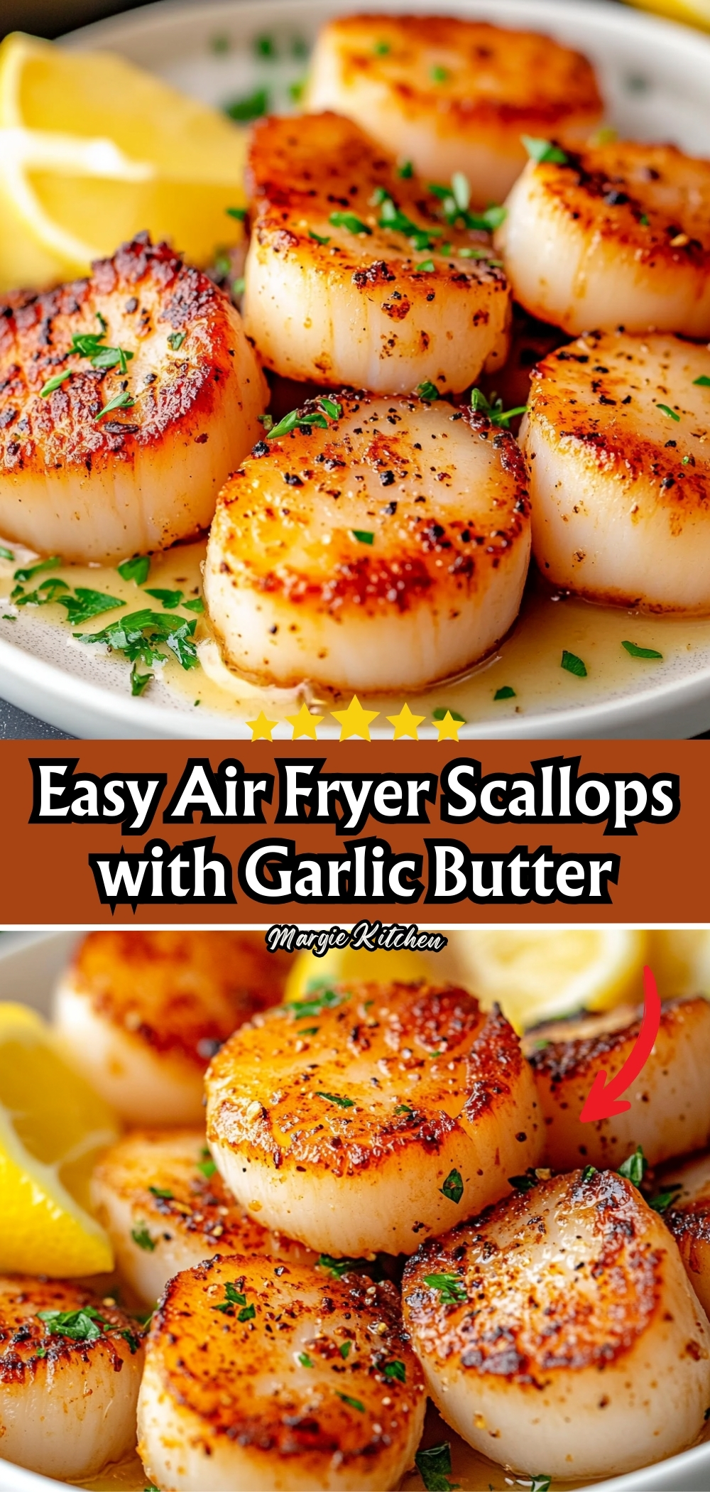 Easy Air Fryer Scallops with Garlic Butter 58 Easy Air Fryer Scallops with Garlic Butter