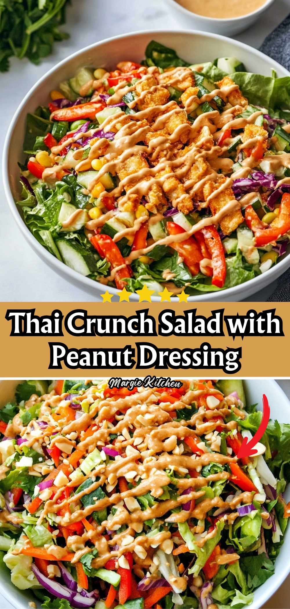 Thai Crunch Salad with Peanut Dressing 94 Thai Crunch Salad with Peanut Dressing