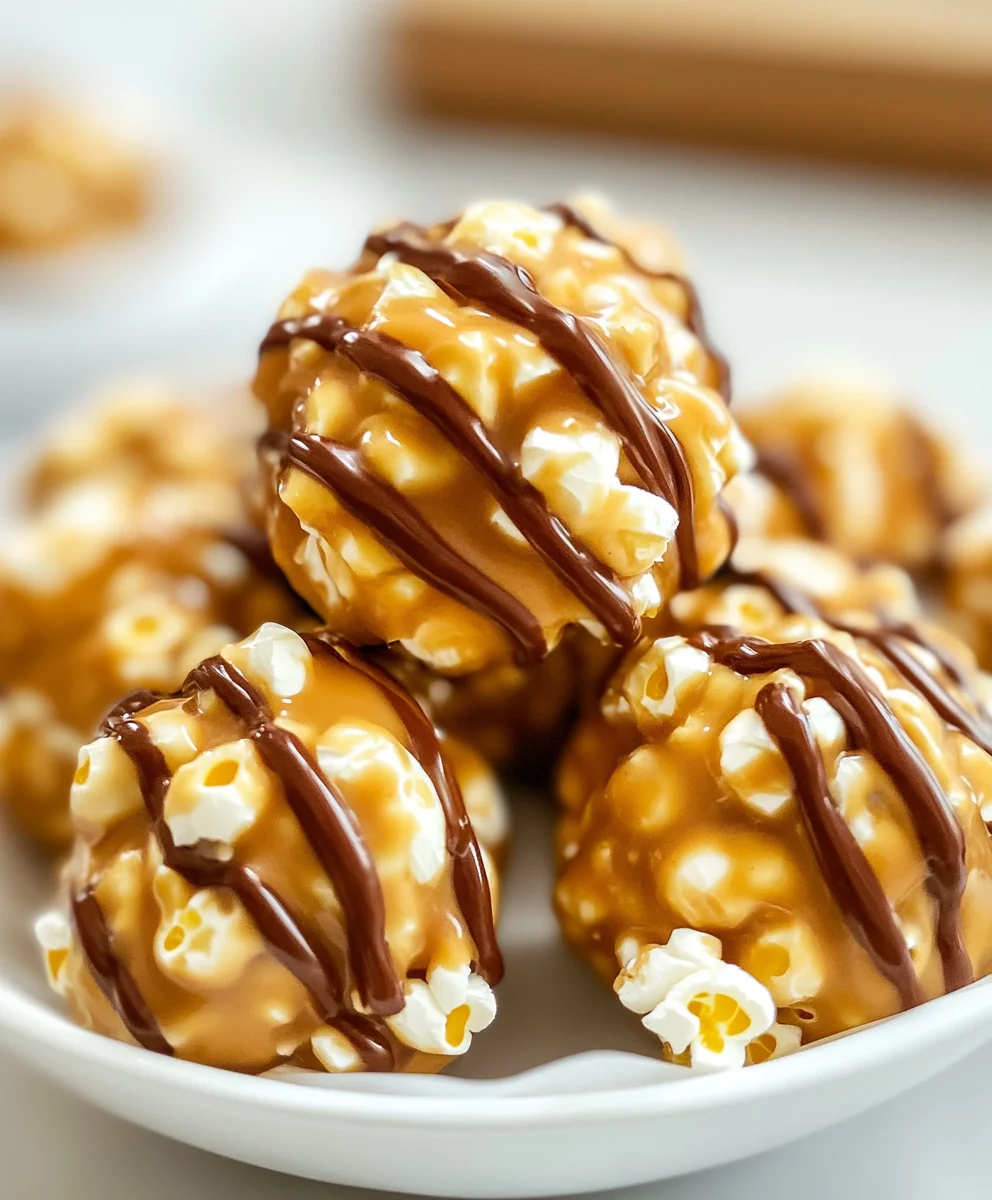 Peanut Butter Popcorn Balls Recipe