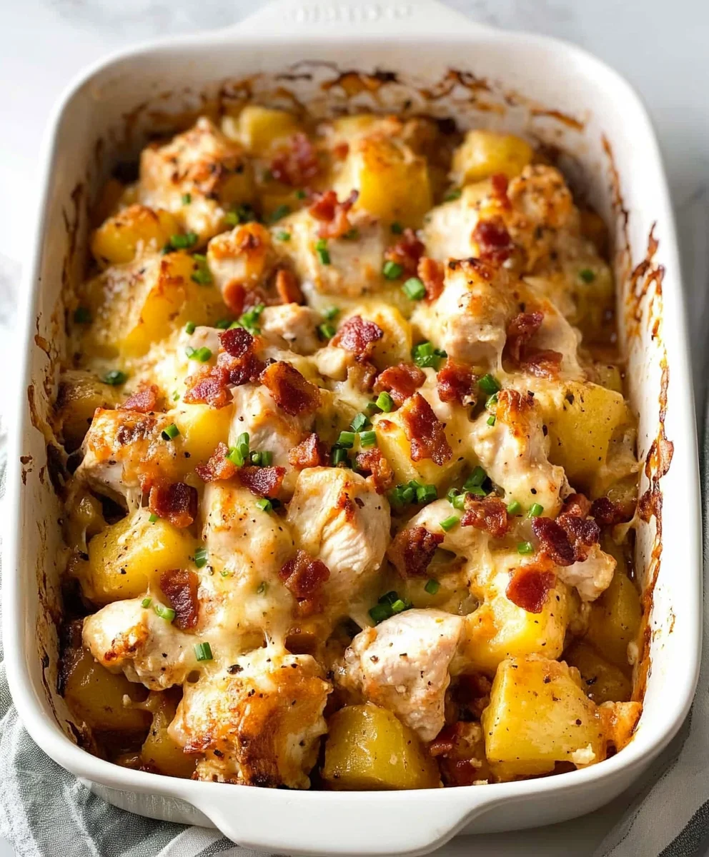 Loaded chicken and potato casserole 93 Loaded chicken and potato casserole