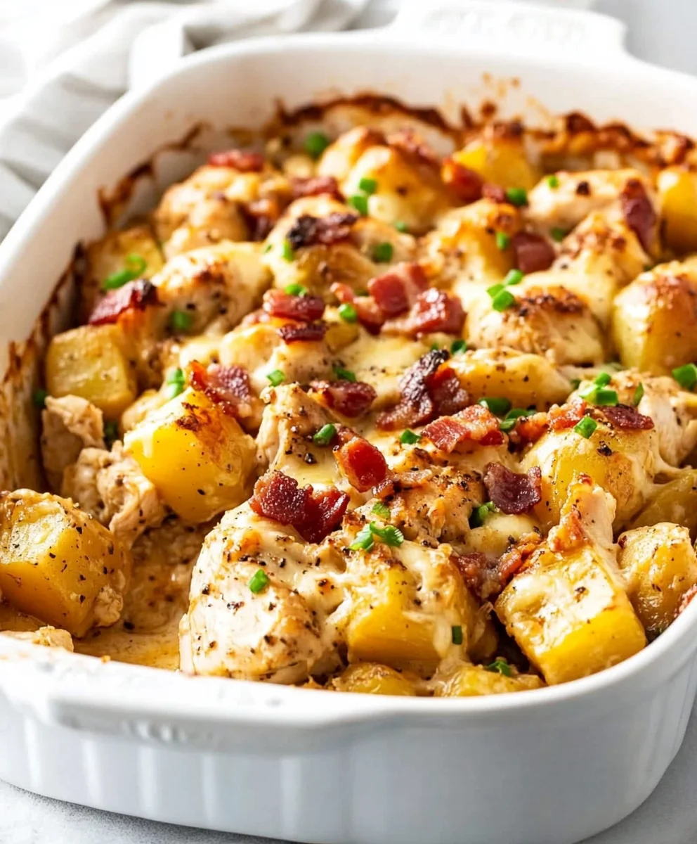 Loaded chicken and potato casserole 92 Loaded chicken and potato casserole