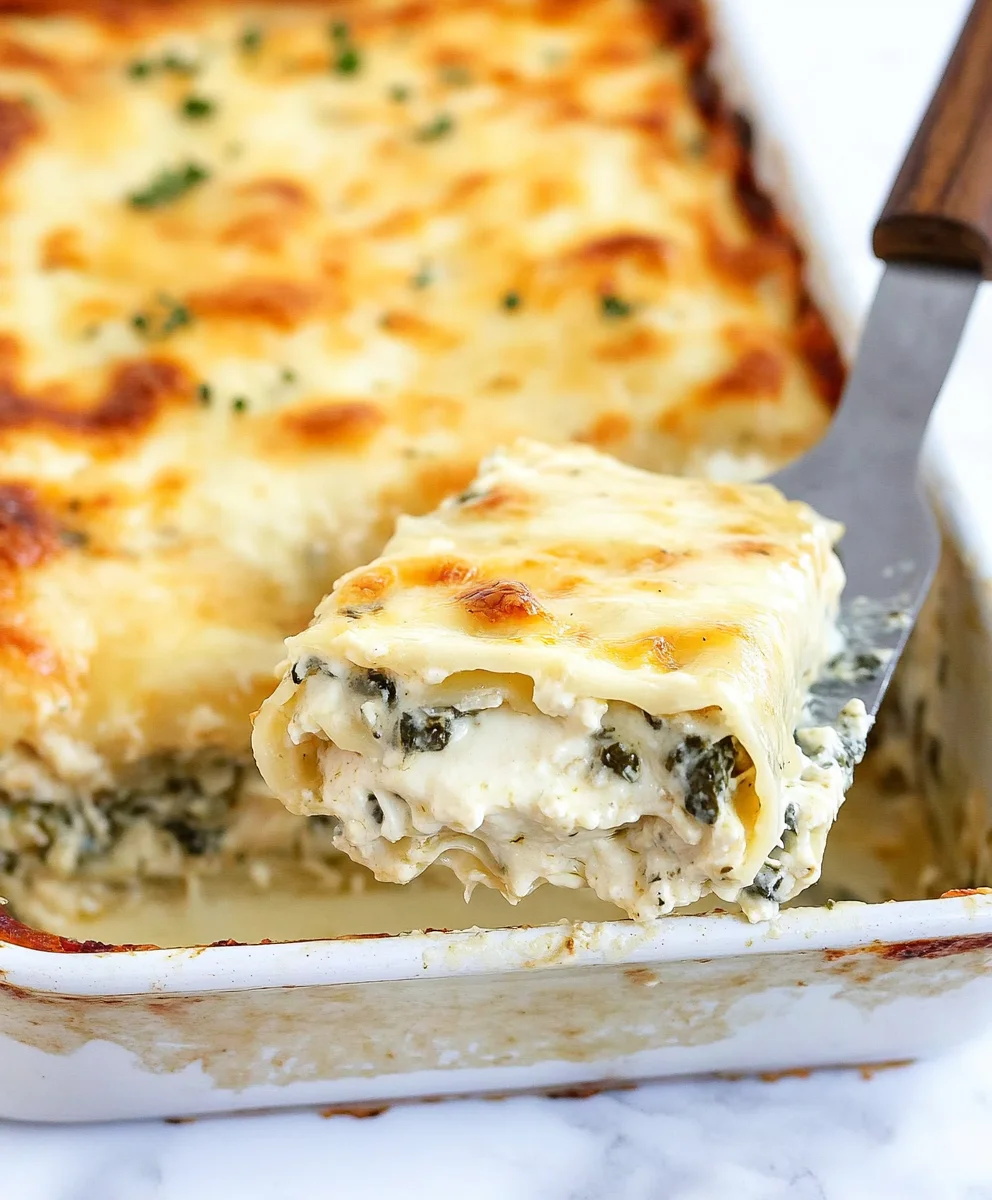 White Cheese Chicken Lasagna Recipe