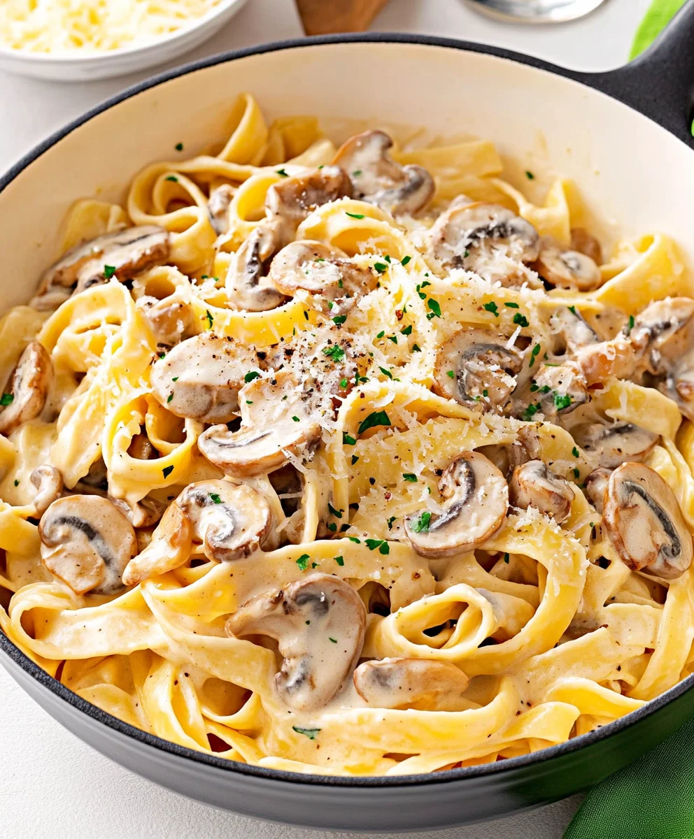 Creamy Mushroom Pasta Recipe