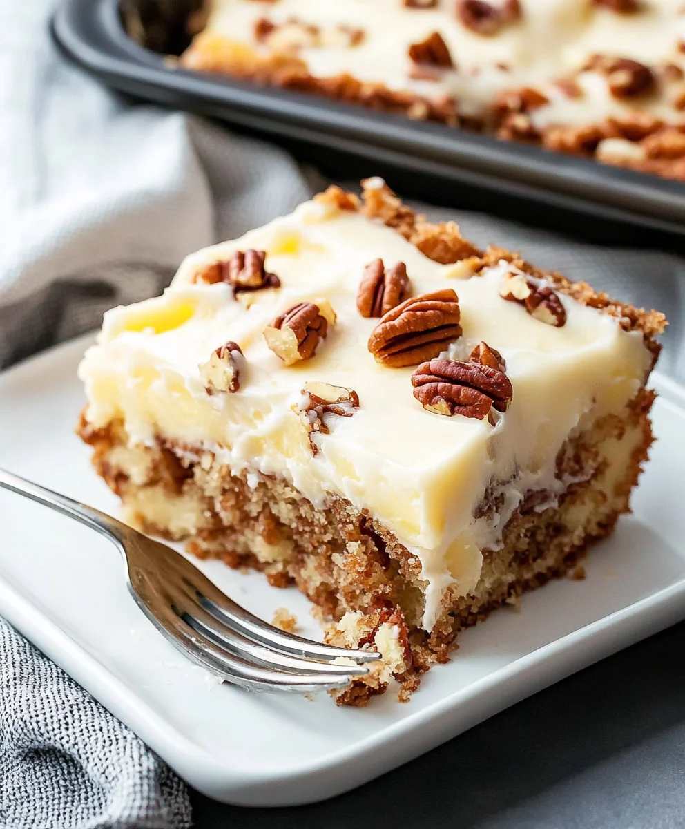 Pineapple Pecan Cake with Cream Cheese Frosting 68 Pineapple Pecan Cake with Cream Cheese Frosting