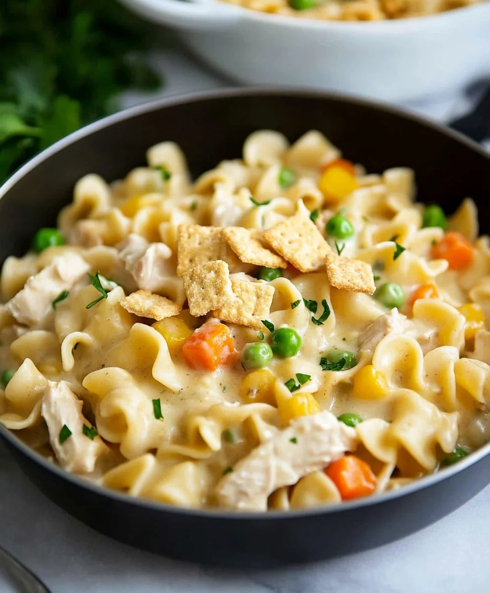 Chicken Pot Pie Pasta 71 Chicken Pot Pie Pasta