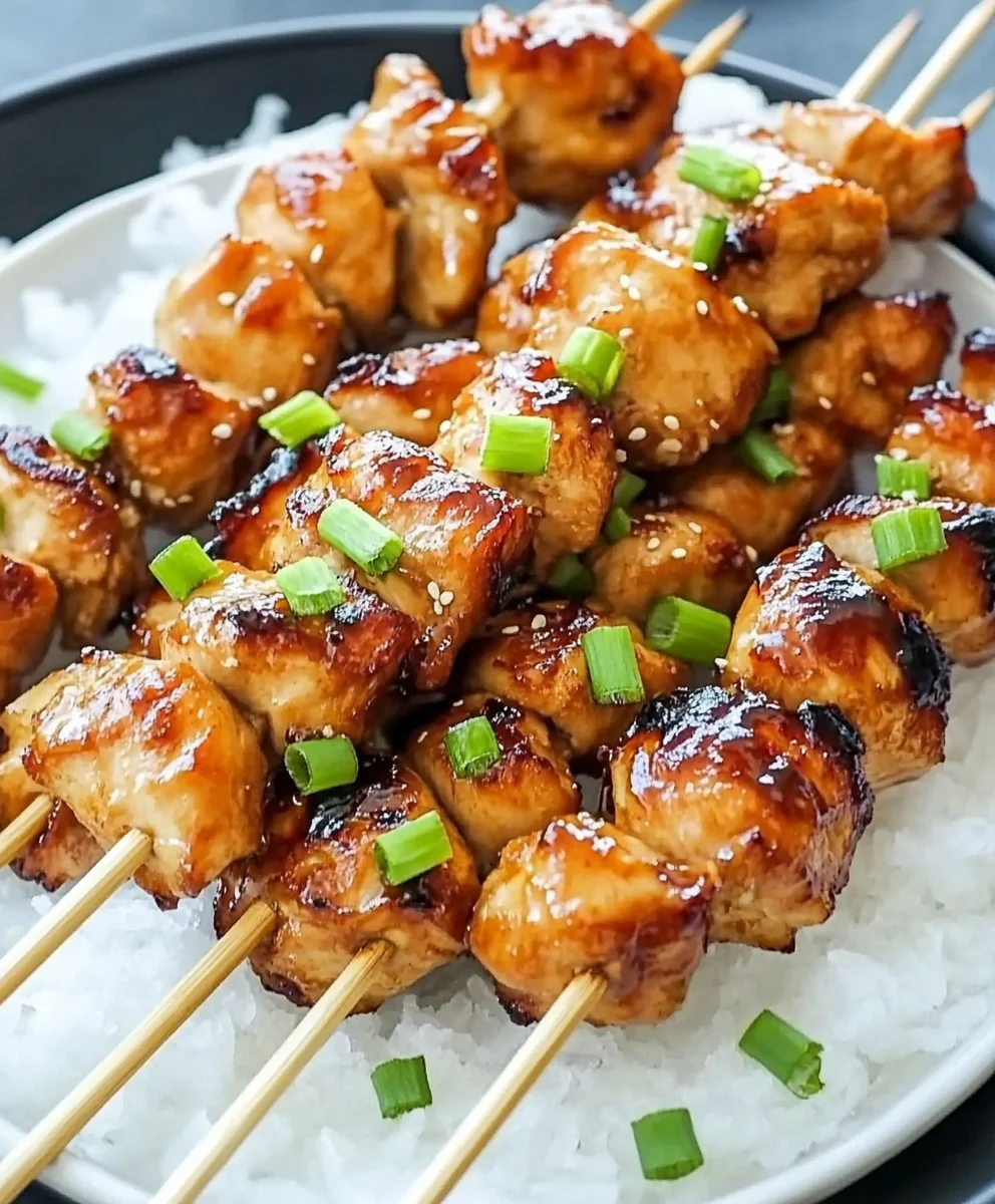 Yummy Teriyaki Chicken Skewers