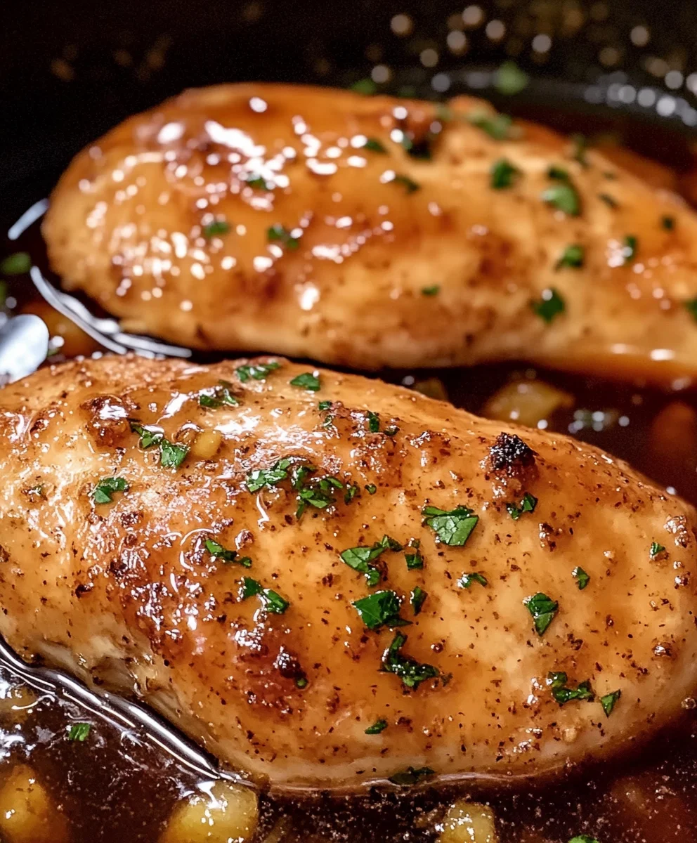 Garlic Brown Sugar Baked Chicken Breasts