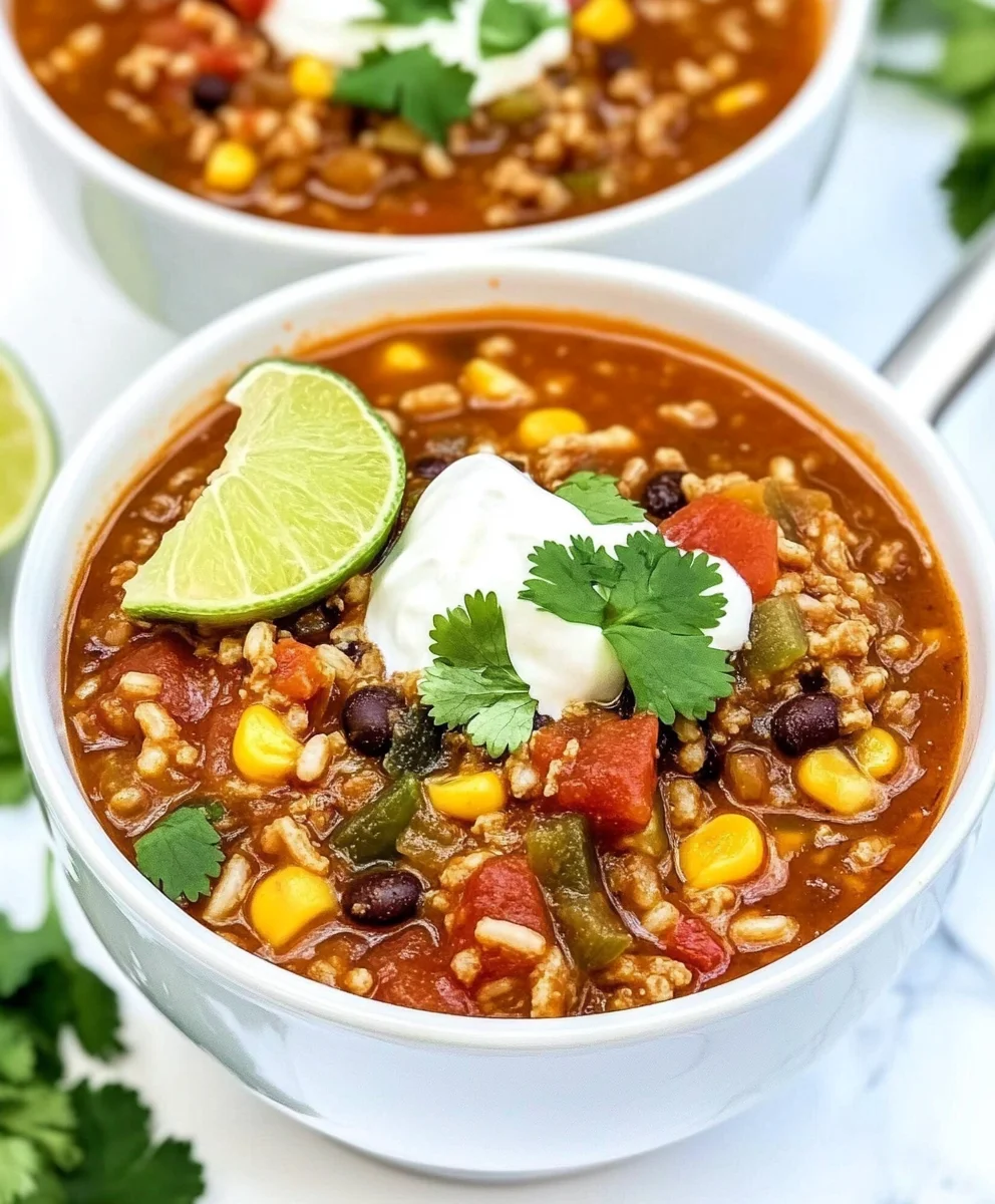 Easy Beefy Mexican Rice Soup 61 Easy Beefy Mexican Rice Soup