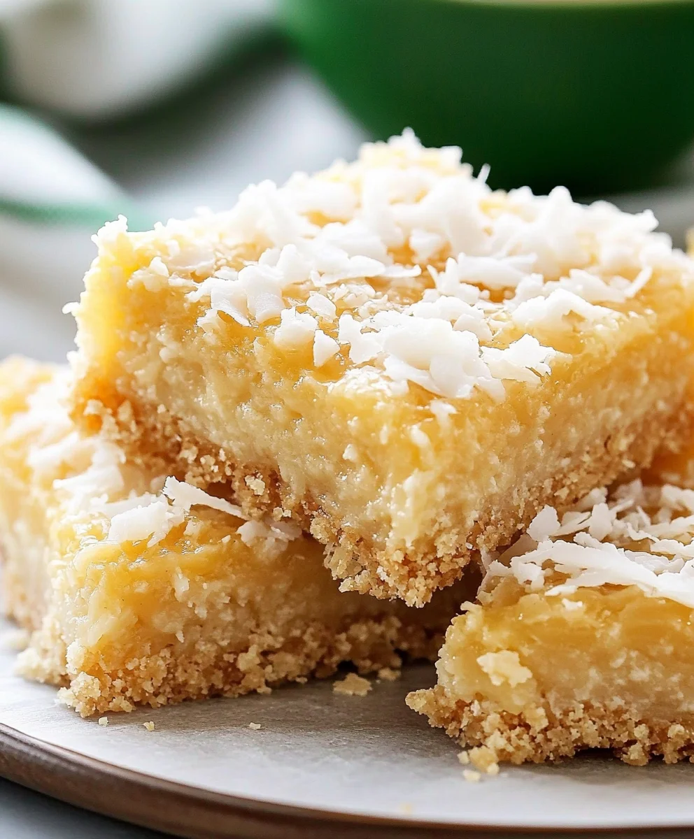 Buttery Coconut Bars Recipe