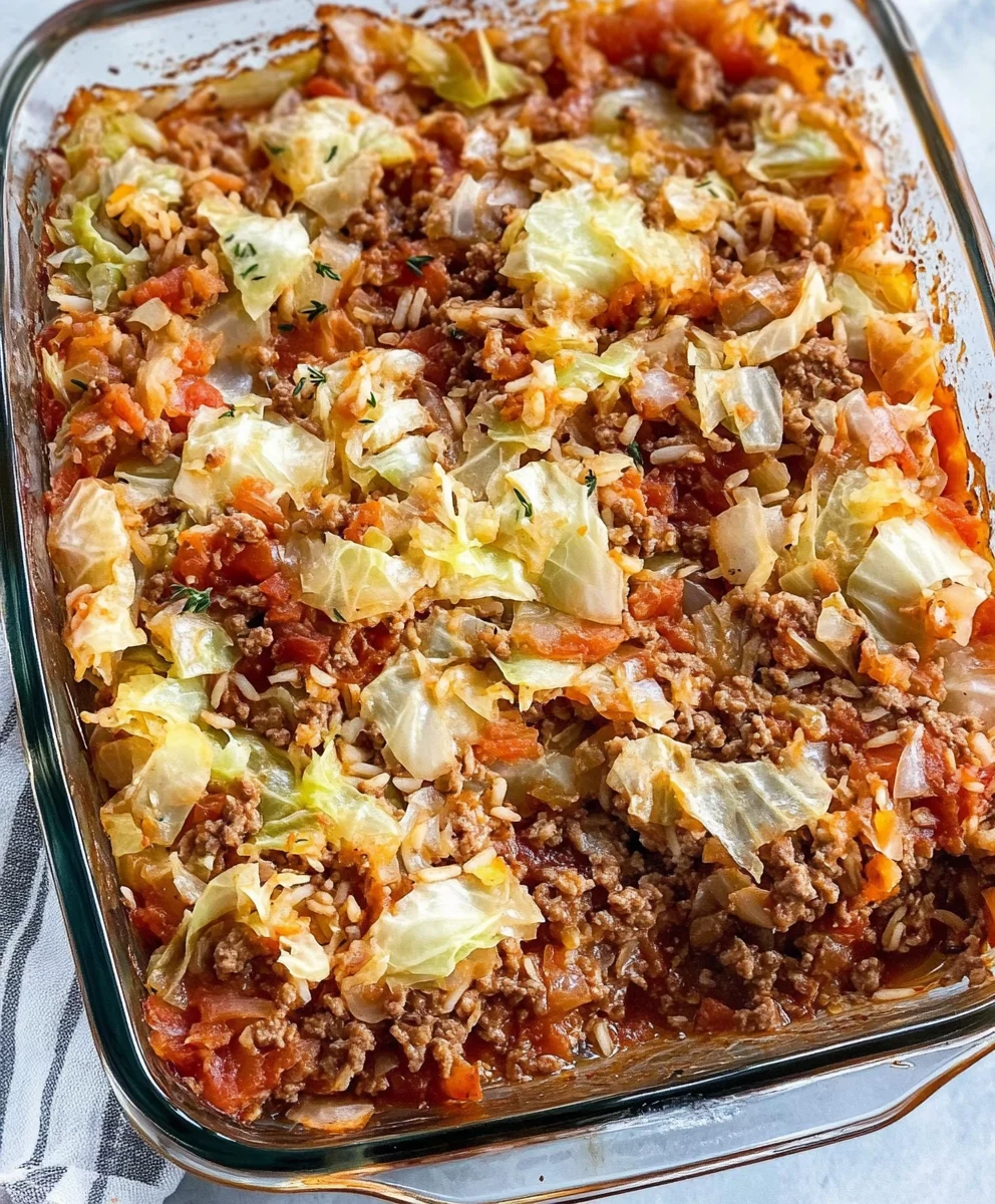 Easy Cabbage Roll Casserole Recipe