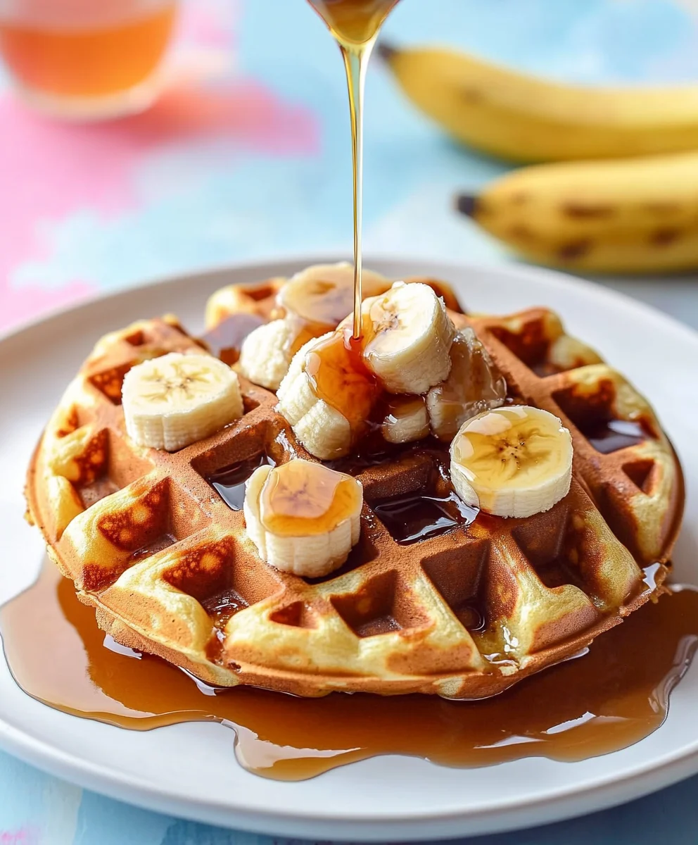 Banana Bread Waffles
