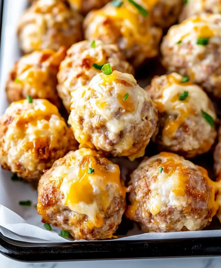 Cheddar Bay Sausage Balls (Just 4 Ingredients)
