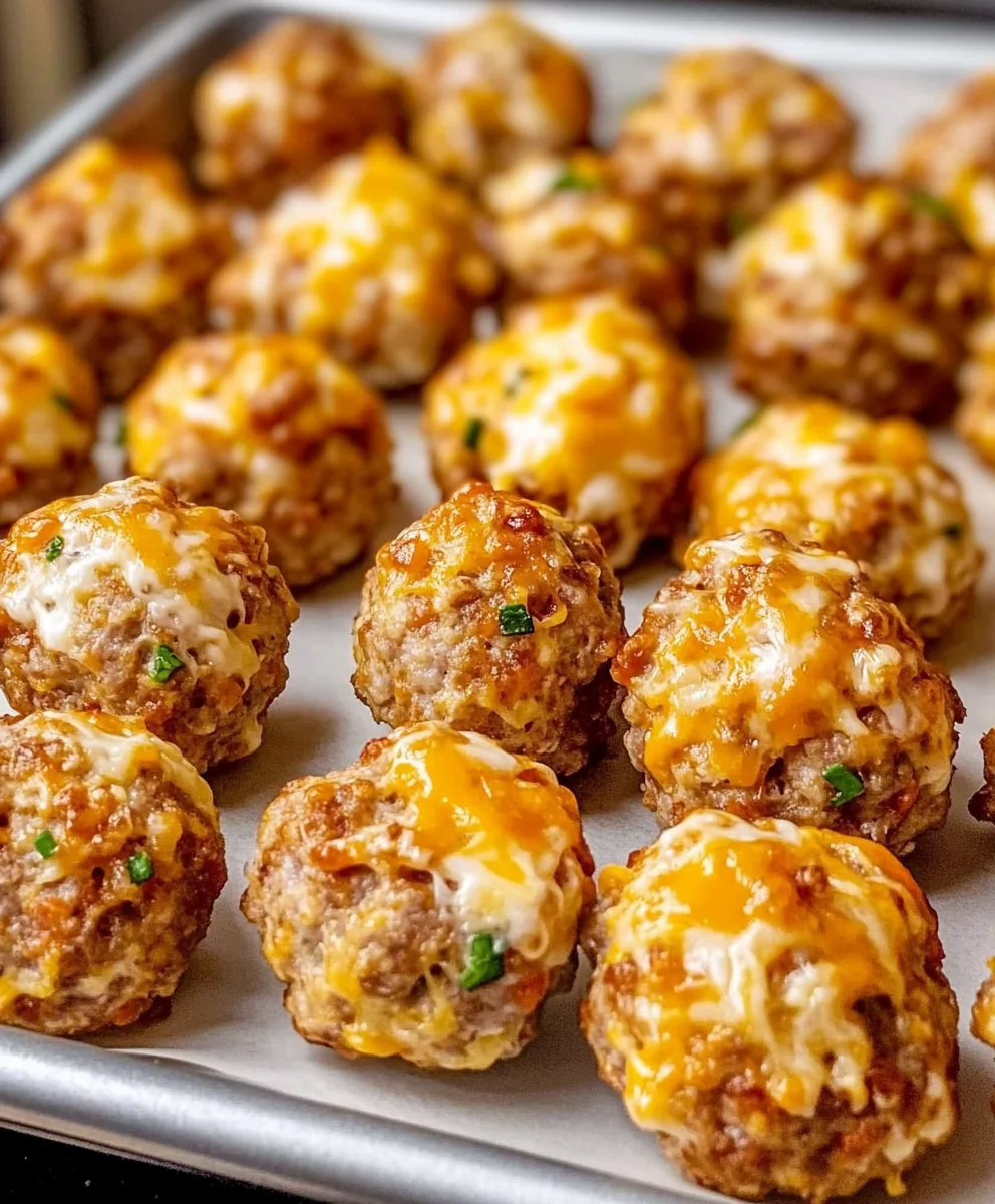 Cheddar Bay Sausage Balls (Just 4 Ingredients)