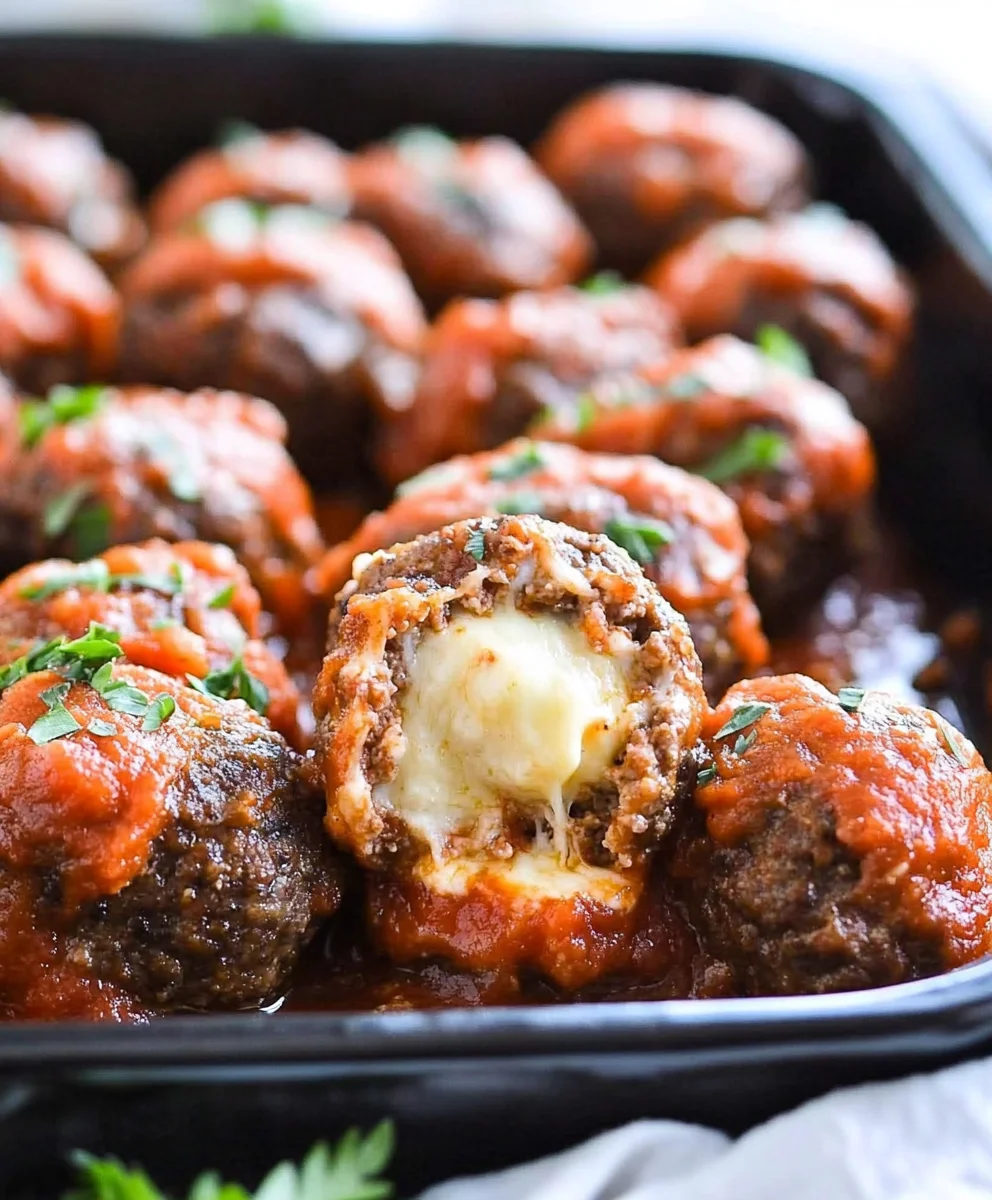 Easy Mozzarella Stuffed Meatballs 59 Easy Mozzarella Stuffed Meatballs