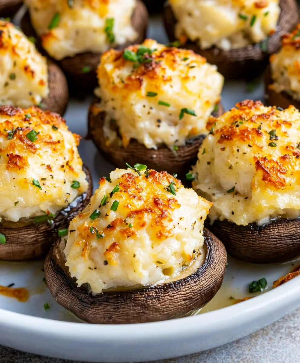 Crab Stuffed Mushrooms (Easy Recipe) 56 Crab Stuffed Mushrooms (Easy Recipe)