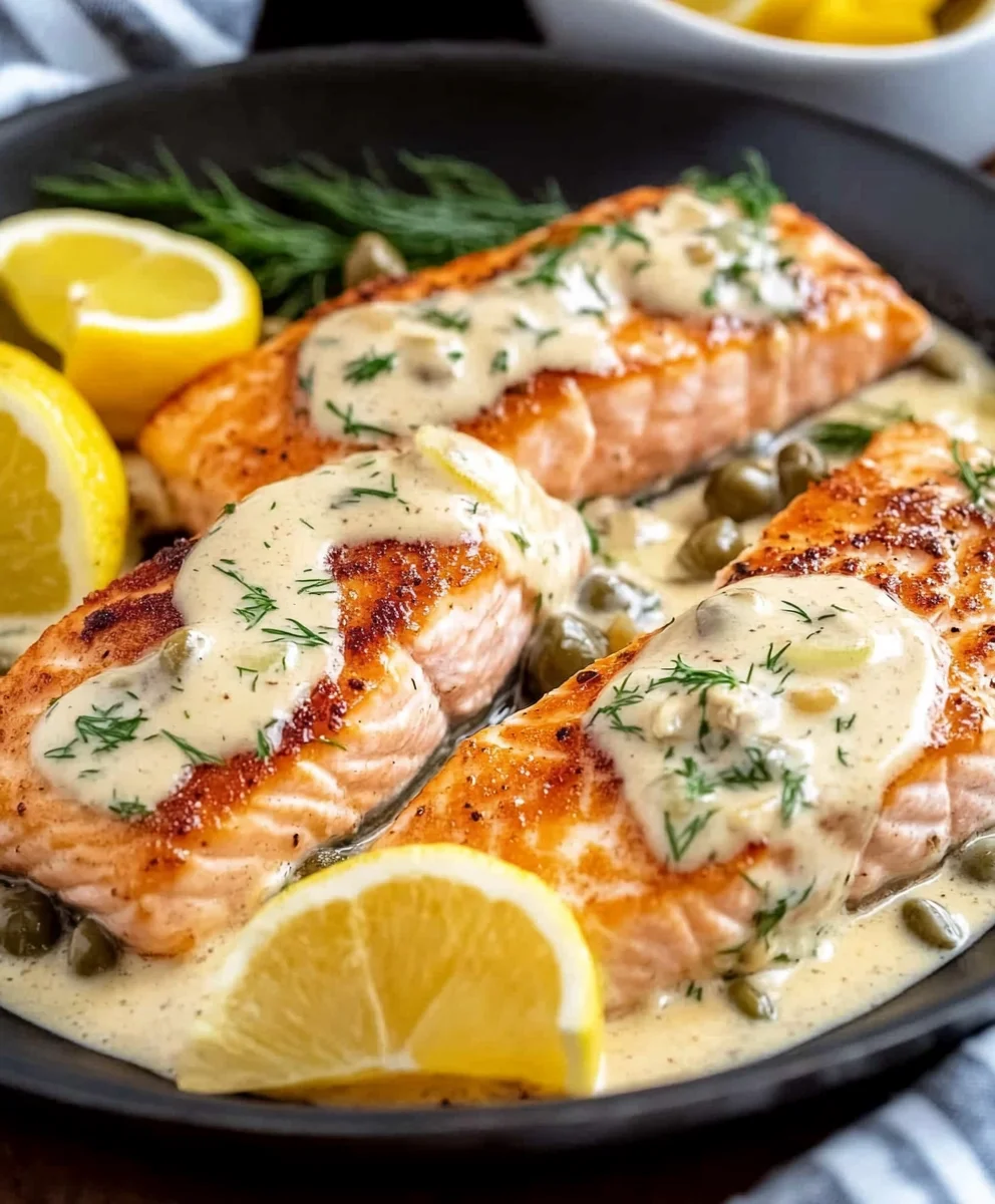 Salmon with Creamy Dijon Sauce