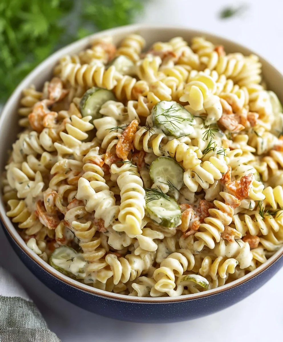 Dill Pickle Pasta Salad