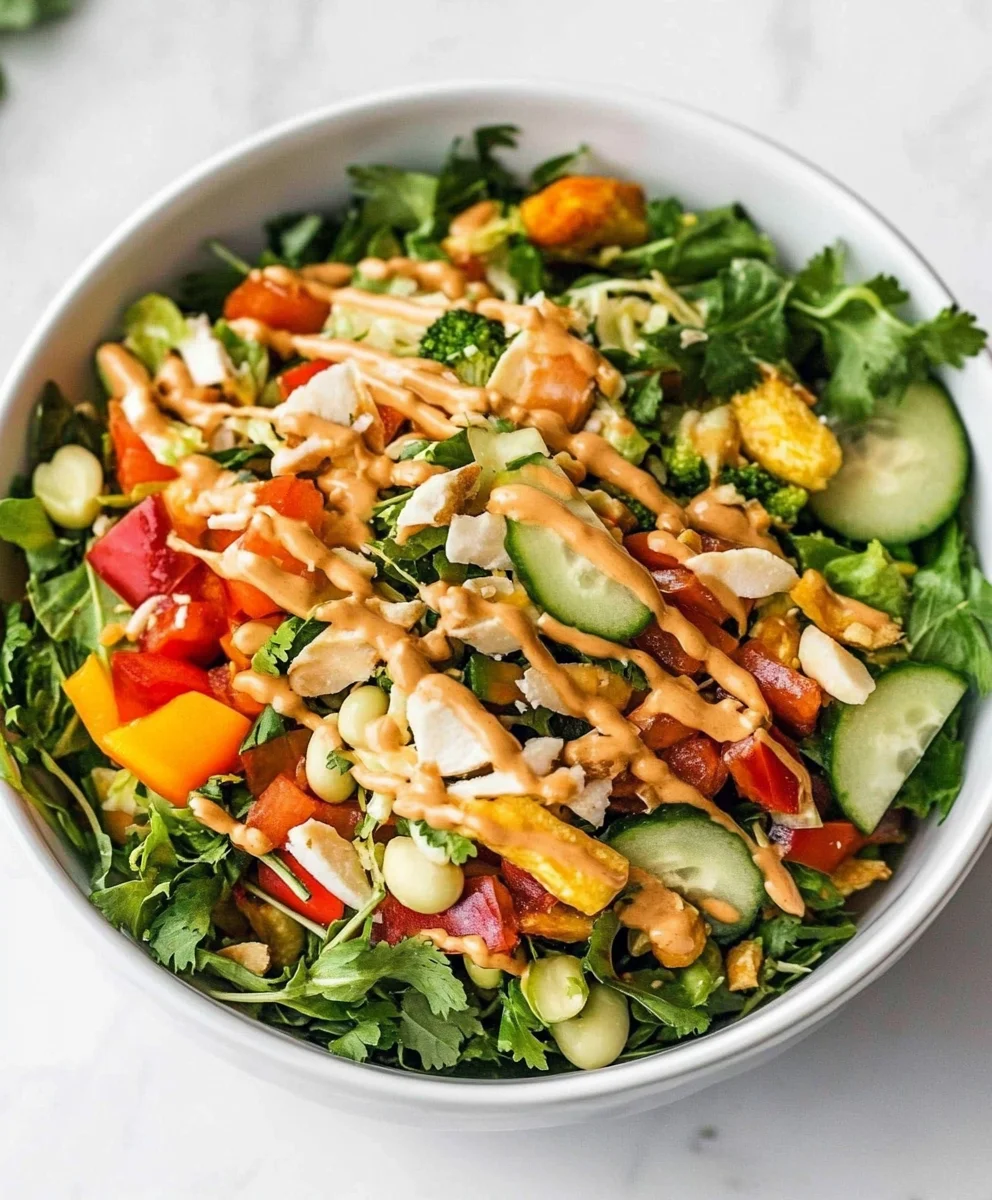 Thai Crunch Salad with Peanut Dressing 92 Thai Crunch Salad with Peanut Dressing