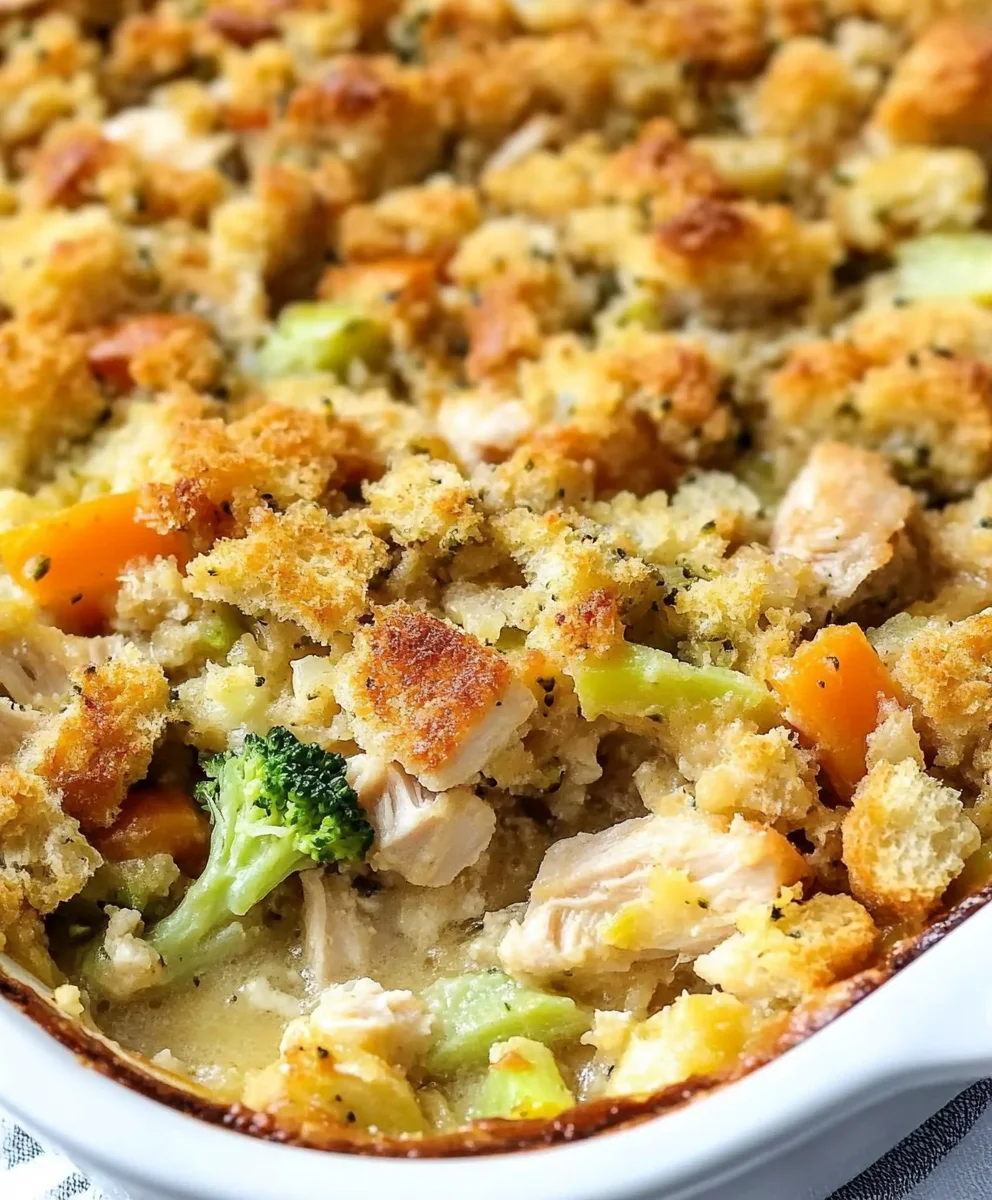 Chicken Stuffing Casserole