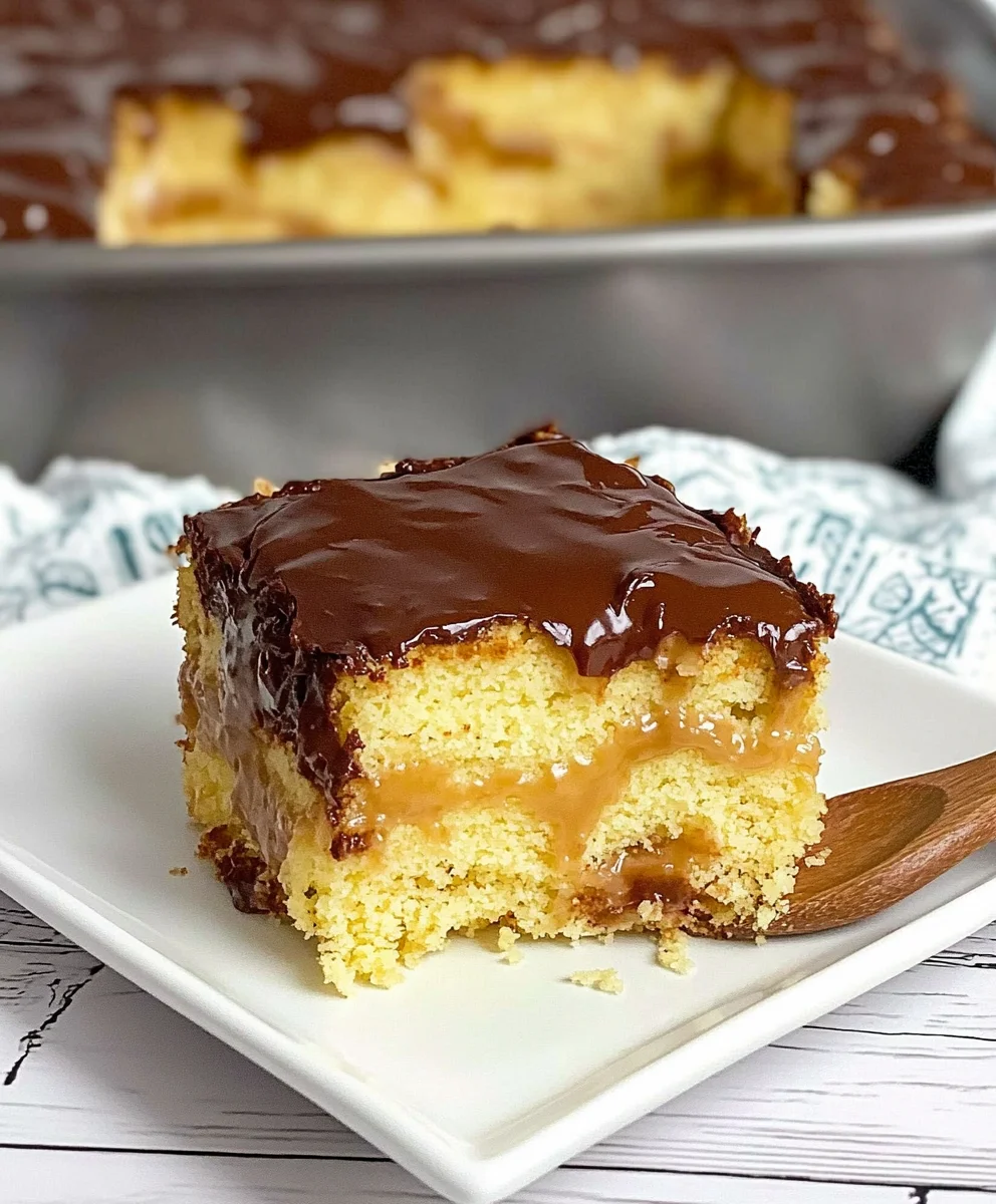 Easy Boston Cream Poke Cake 55 Easy Boston Cream Poke Cake