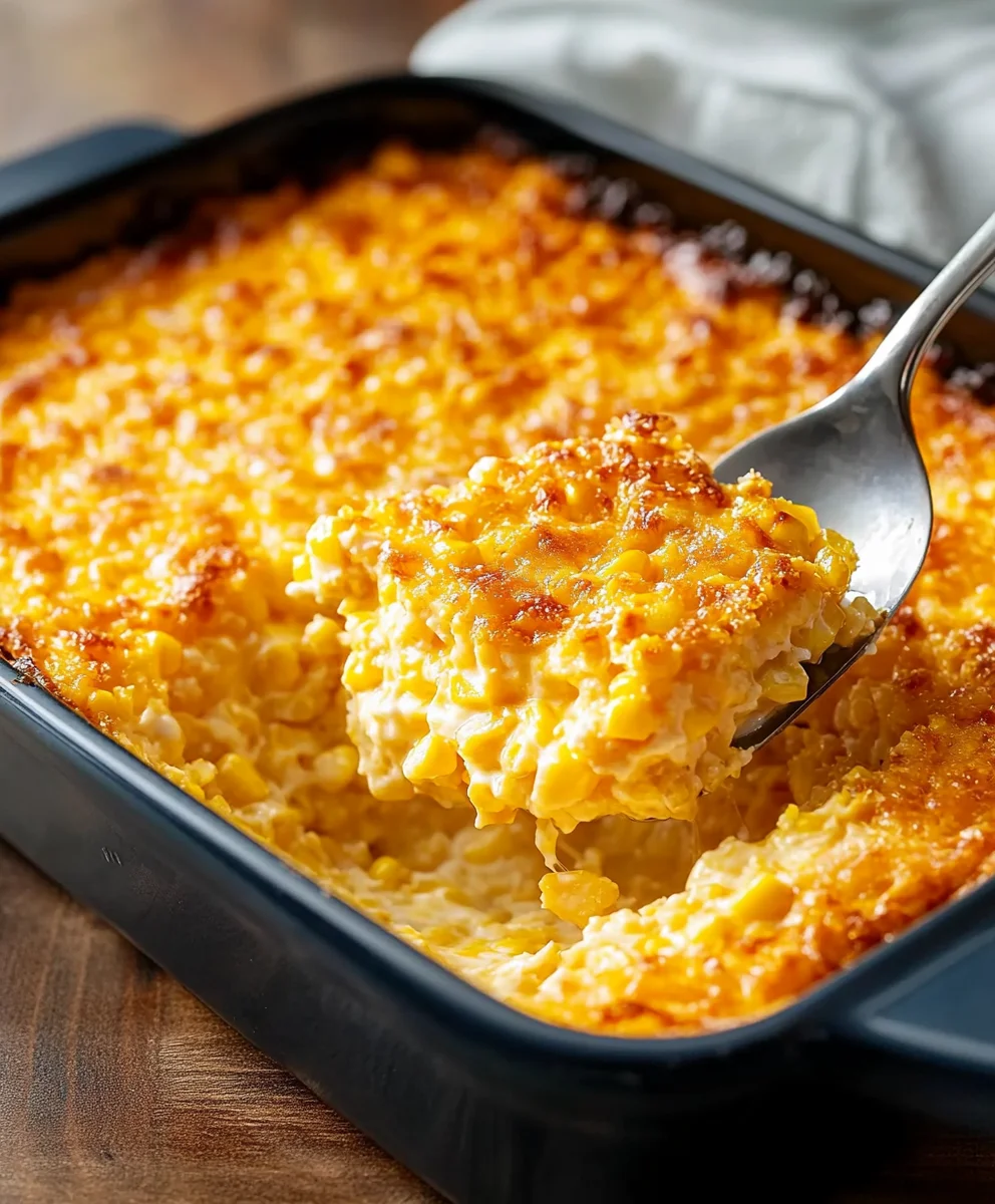 Easy & Creamy Corn Casserole