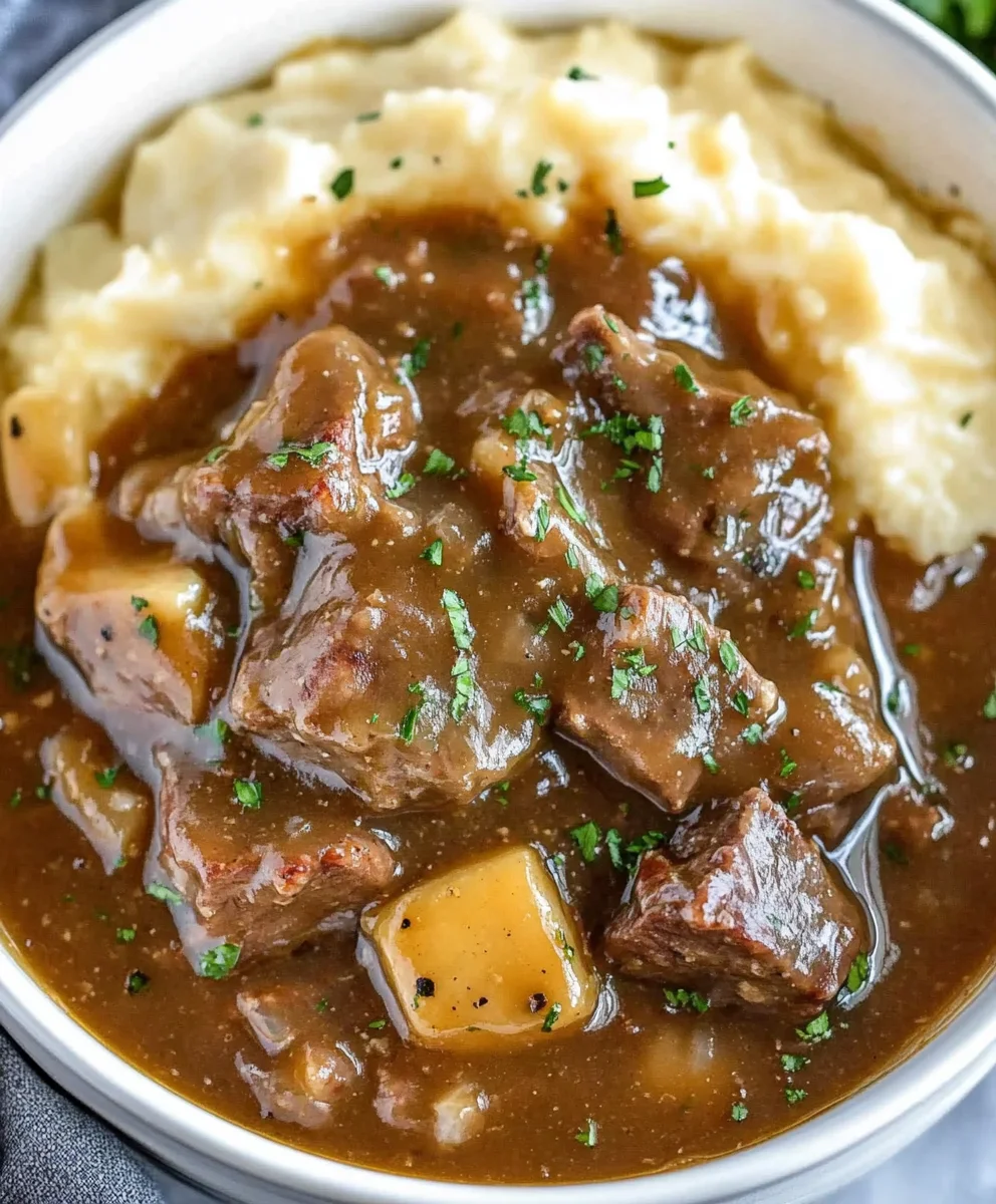 The BEST Beef Tips and Gravy Recipe