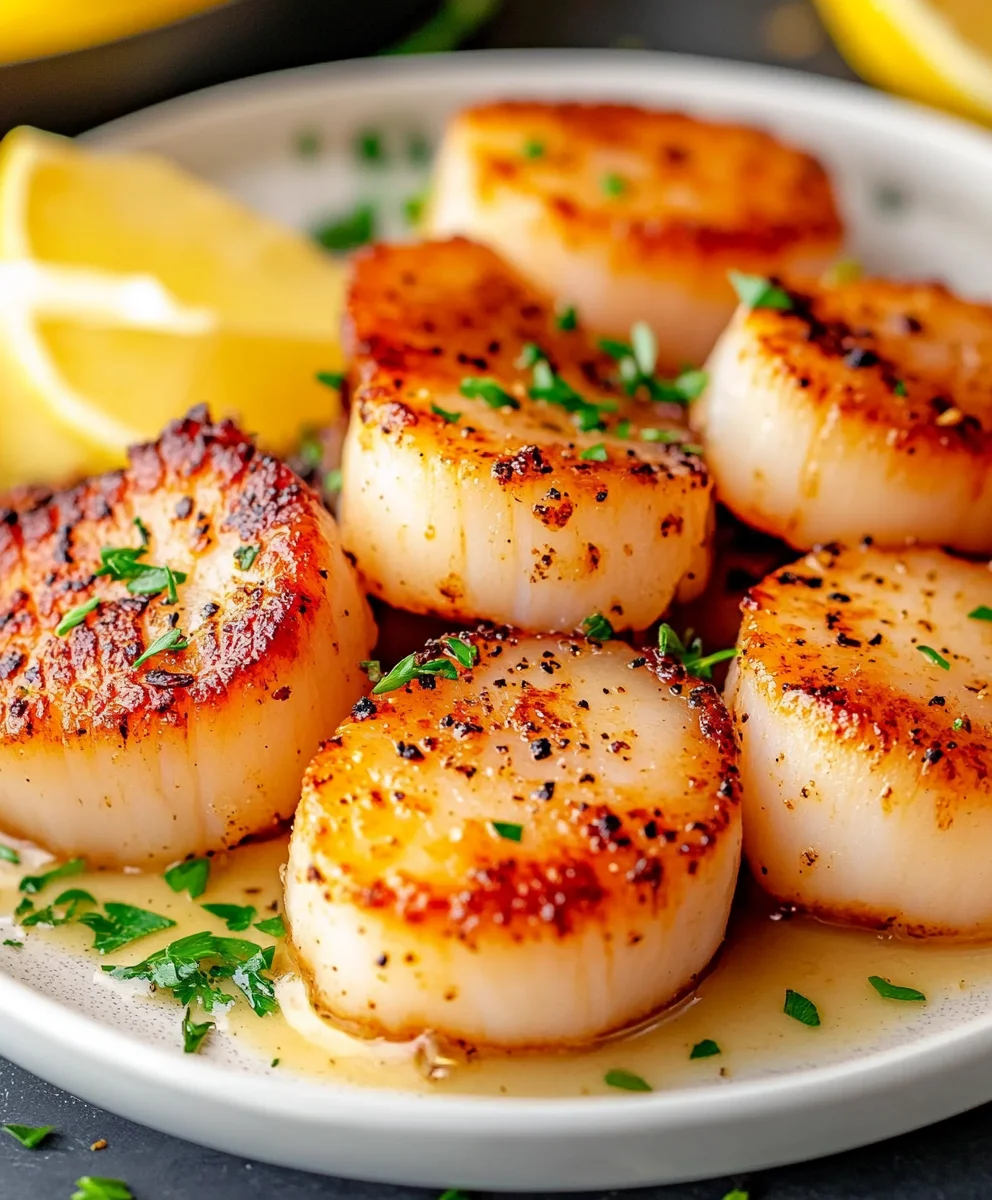 Easy Air Fryer Scallops with Garlic Butter