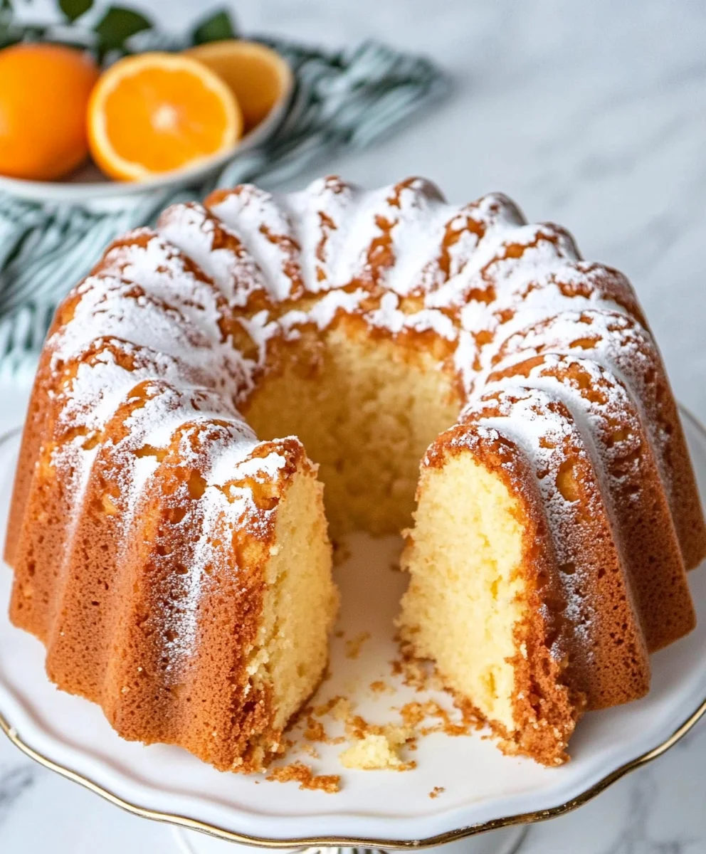Moist and Fluffy Orange Cake Recipe