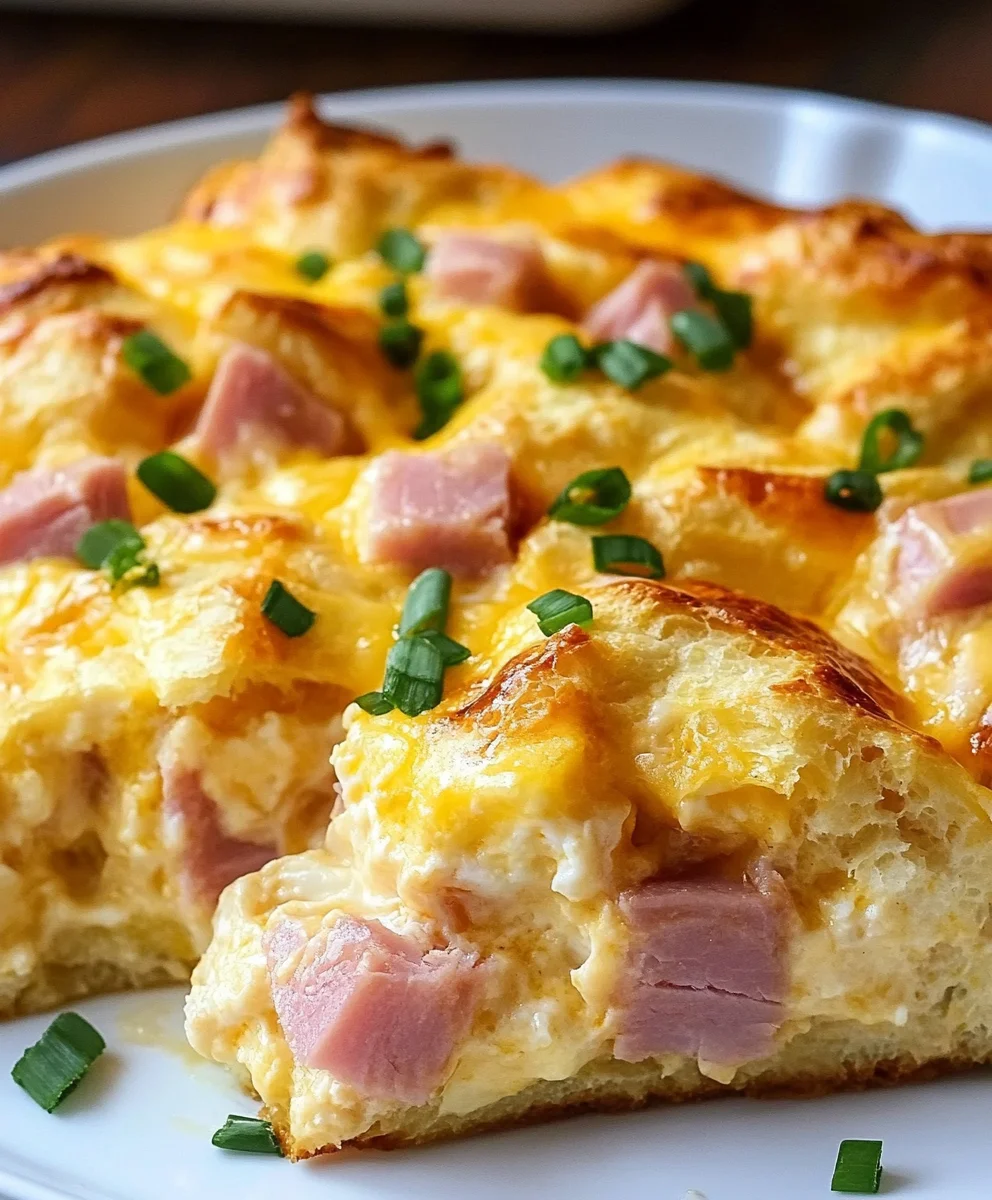 Easy Breakfast Ham Casserole