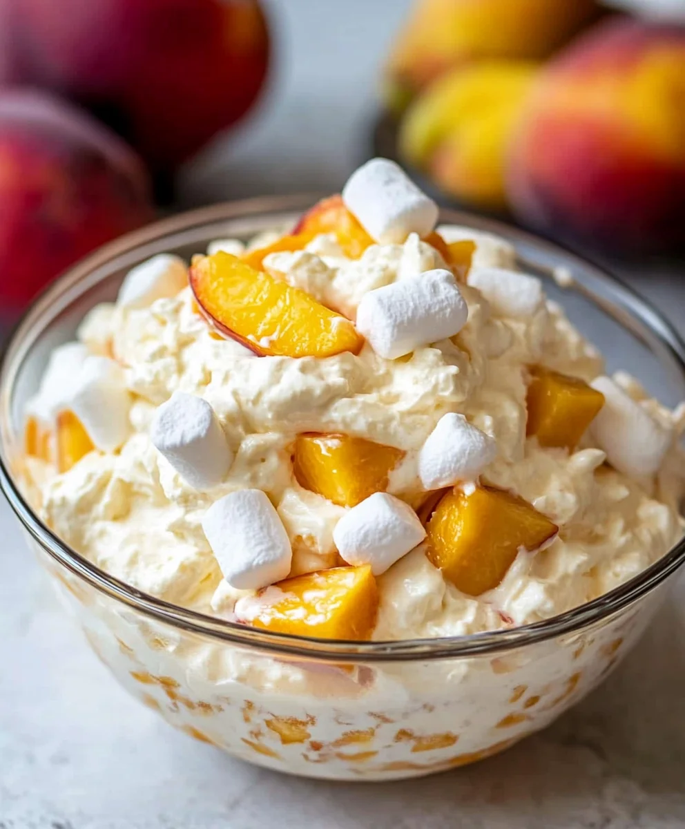 Peach Fluff Salad