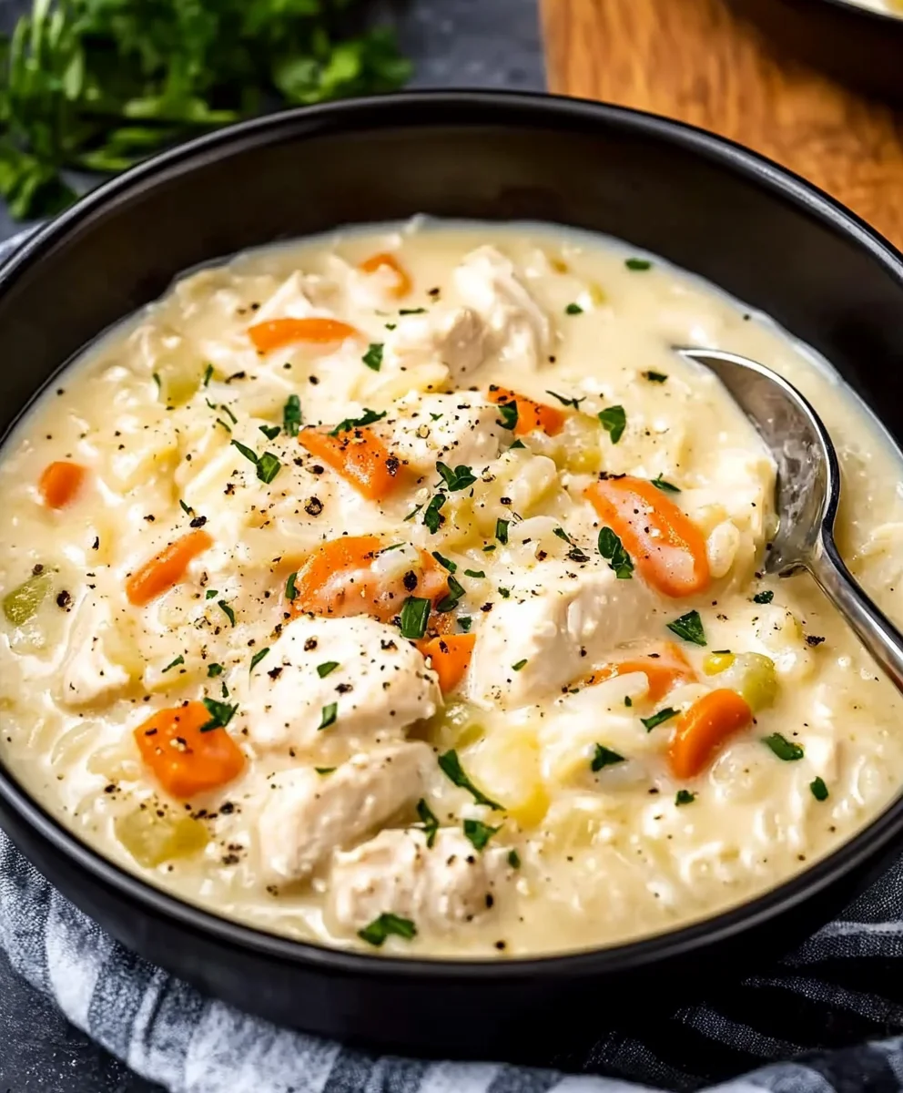 Creamy Chicken and Rice Soup